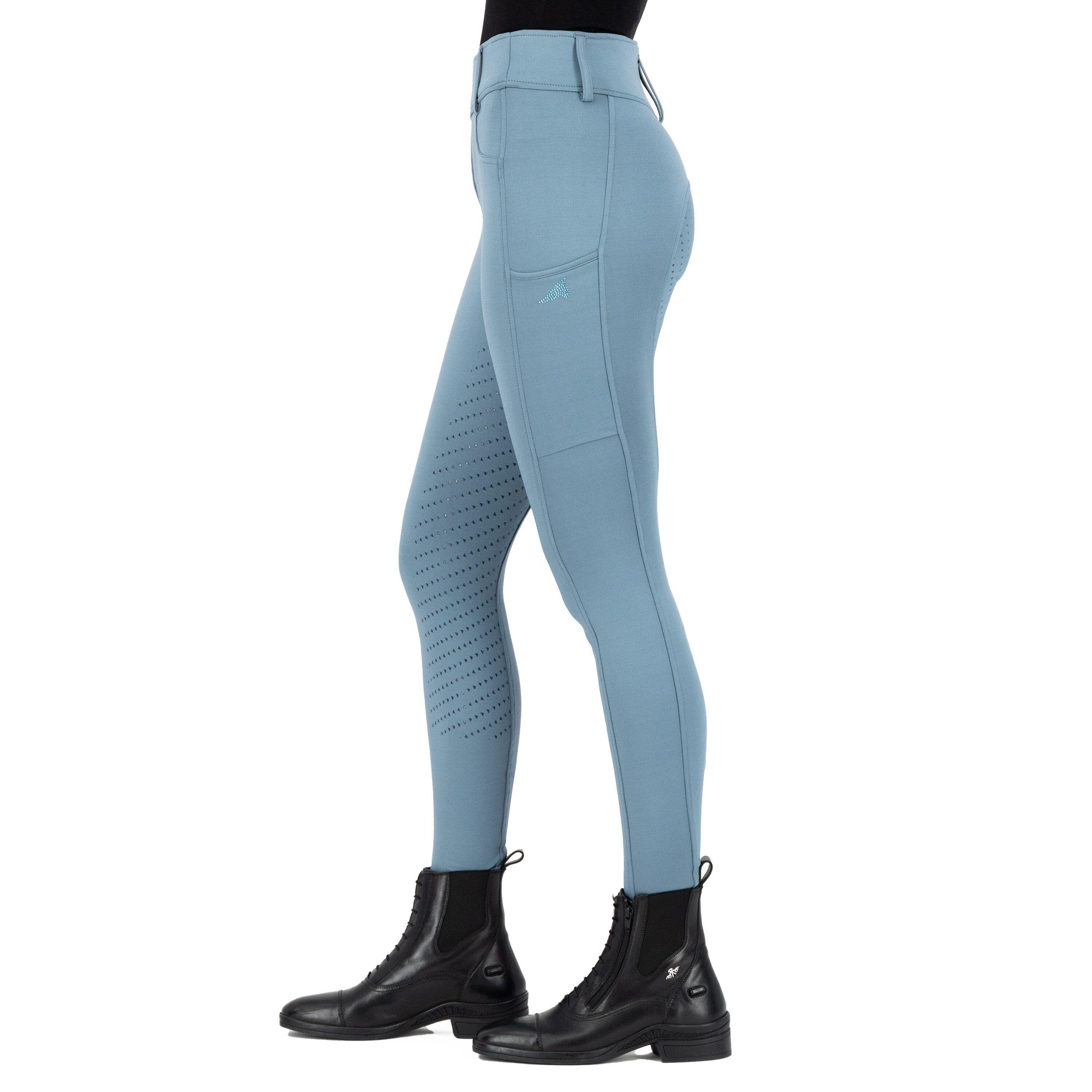 Pantaloni da equitazione full grip da donna Easy Rider Rihanna 3/4