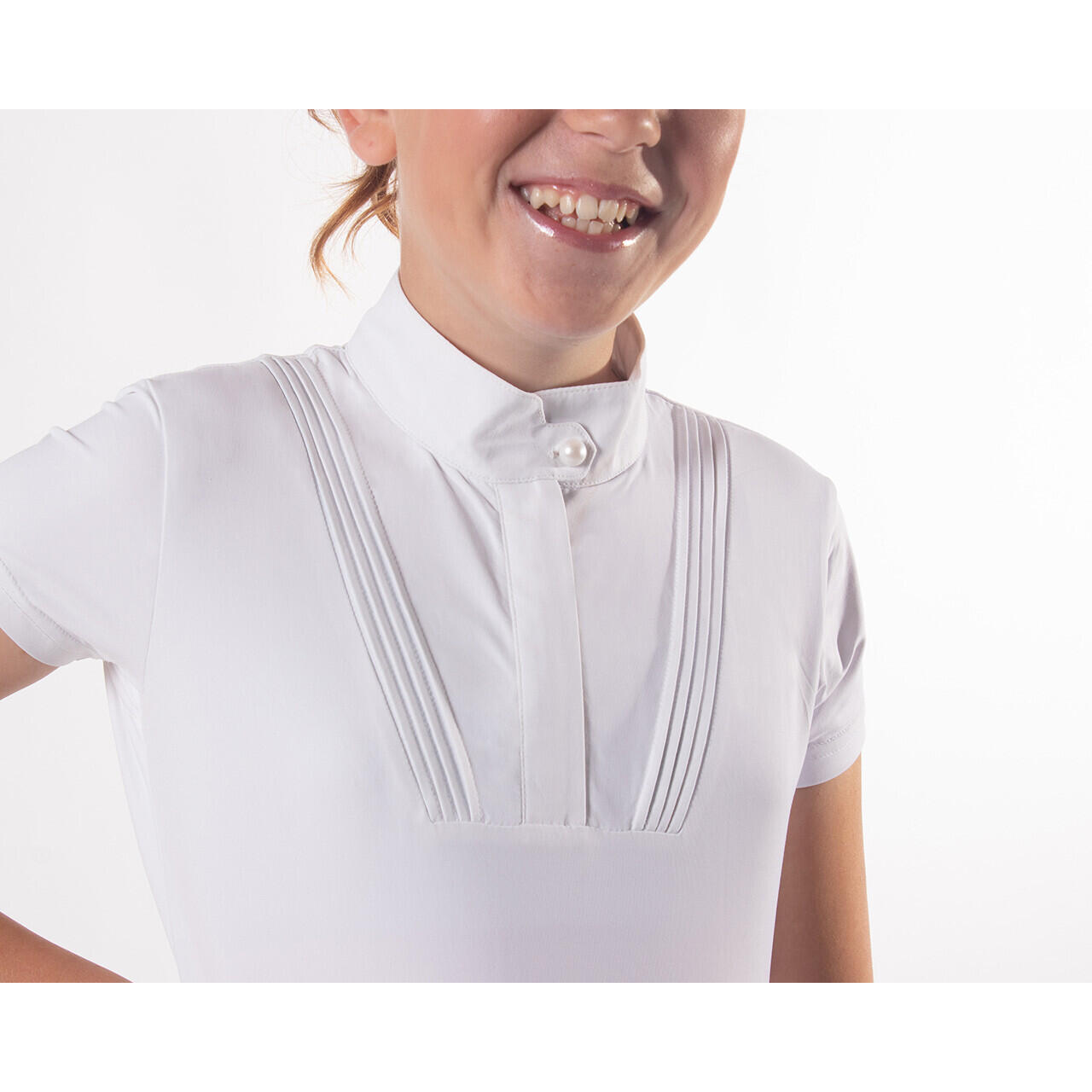 Polo d'équitation de concours fille QHP 6/7