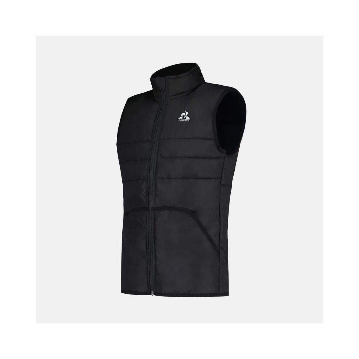 Le Coq Sportif - Doudoune Sans Manches Enfant Le Coq Sportif Essentiels Extra N°1 - Doudoune Synthétique - Noir -  8 À 10 Ans - Decathlon