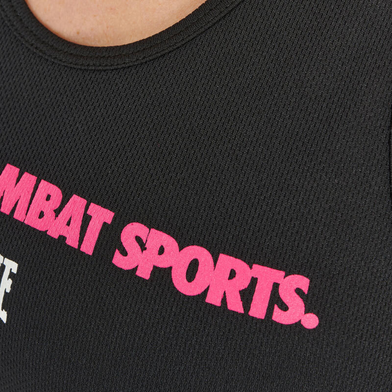 Camiseta mujer  tirantes Leone1947  LOGO WACS negro/L