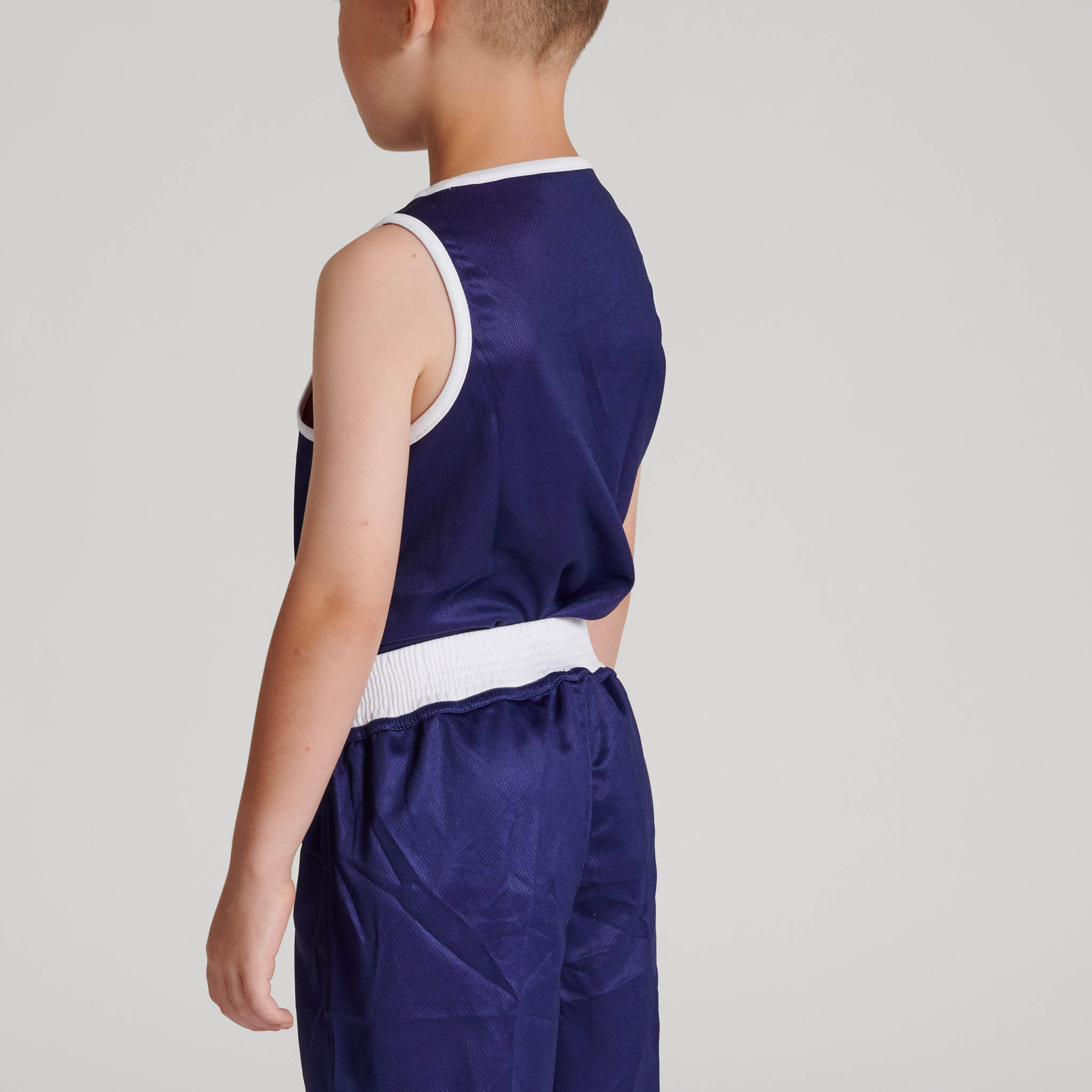 Camisola de boxe infantil reversível Leone1947 azul/vermelho XL 6/7