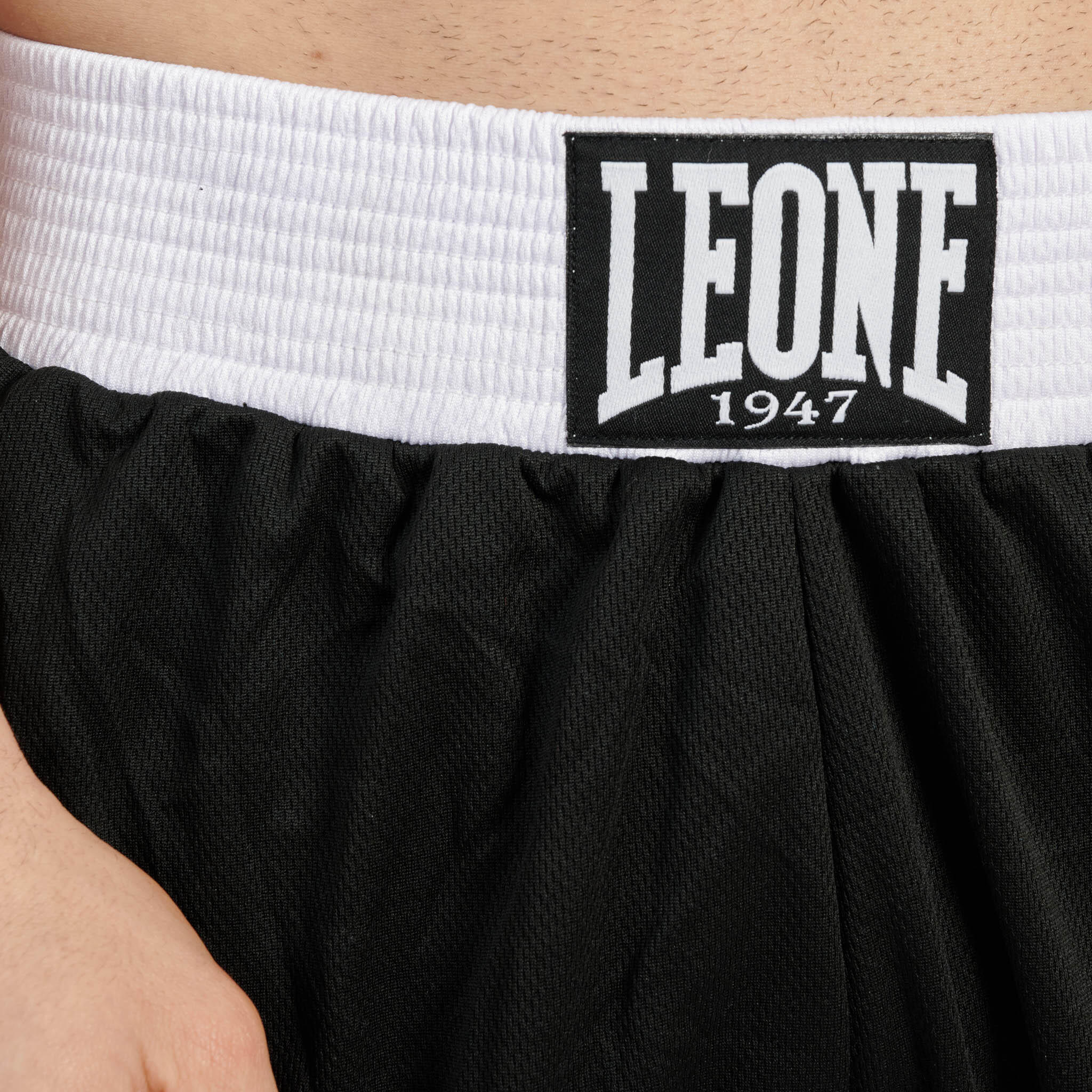 Calças de boxe Leone1947 ICONIC pretas S 6/7