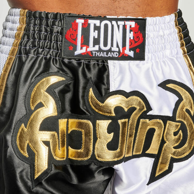 Pantalon muaythai  Leone1947  SIAM negro/blanco/L