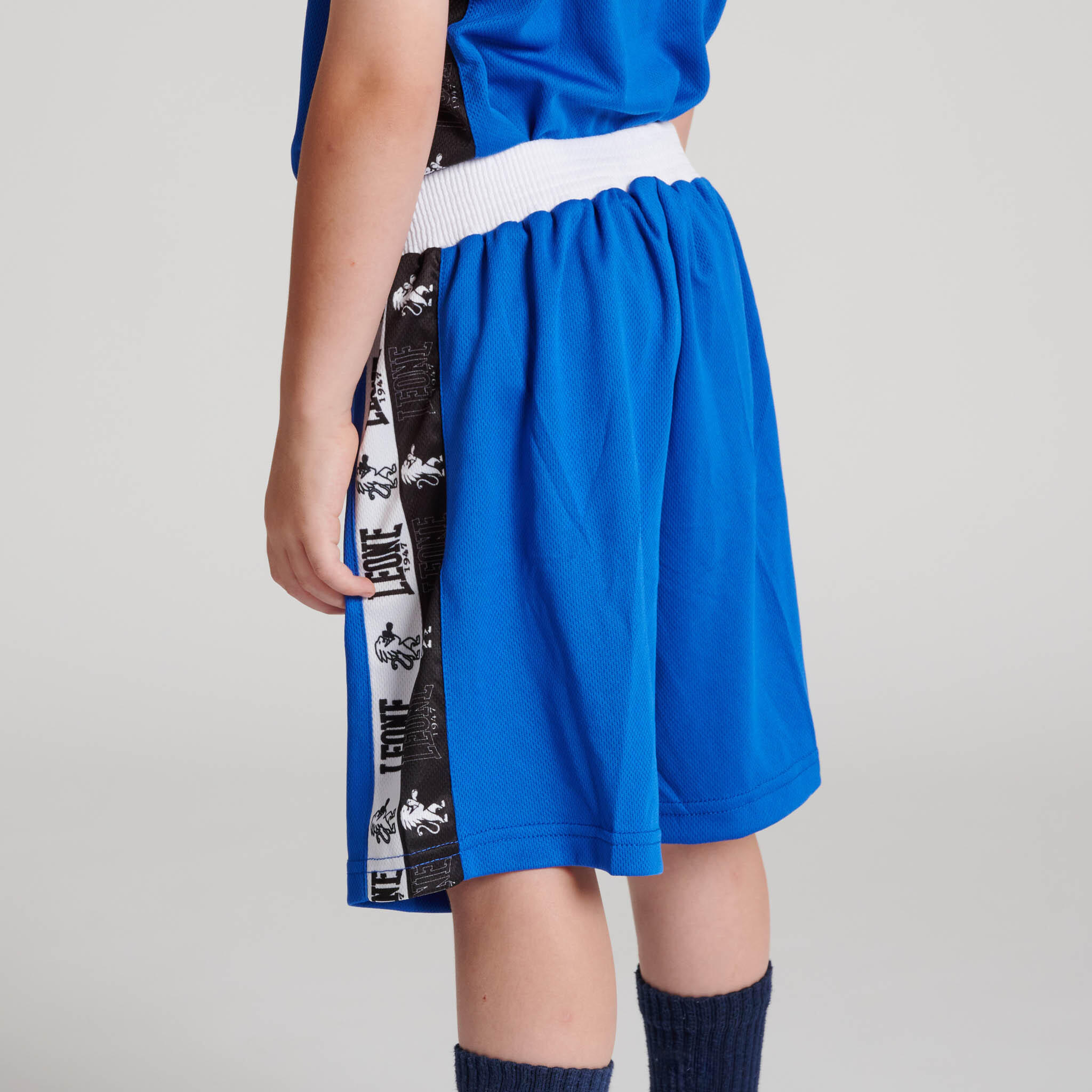 Leone1947 Pantalón de boxeo infantil ICONIC azul L 5/5