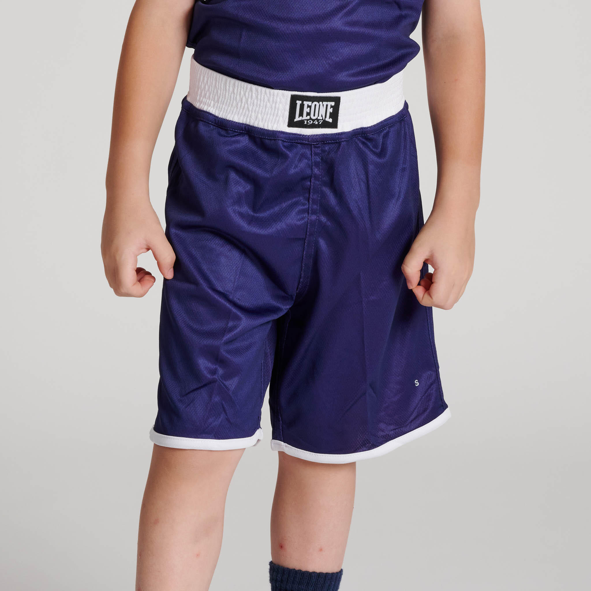 LEONE 1947 Pantalon boxeo infantil Leone1947  DOUBLE FACE azul/rojo/S