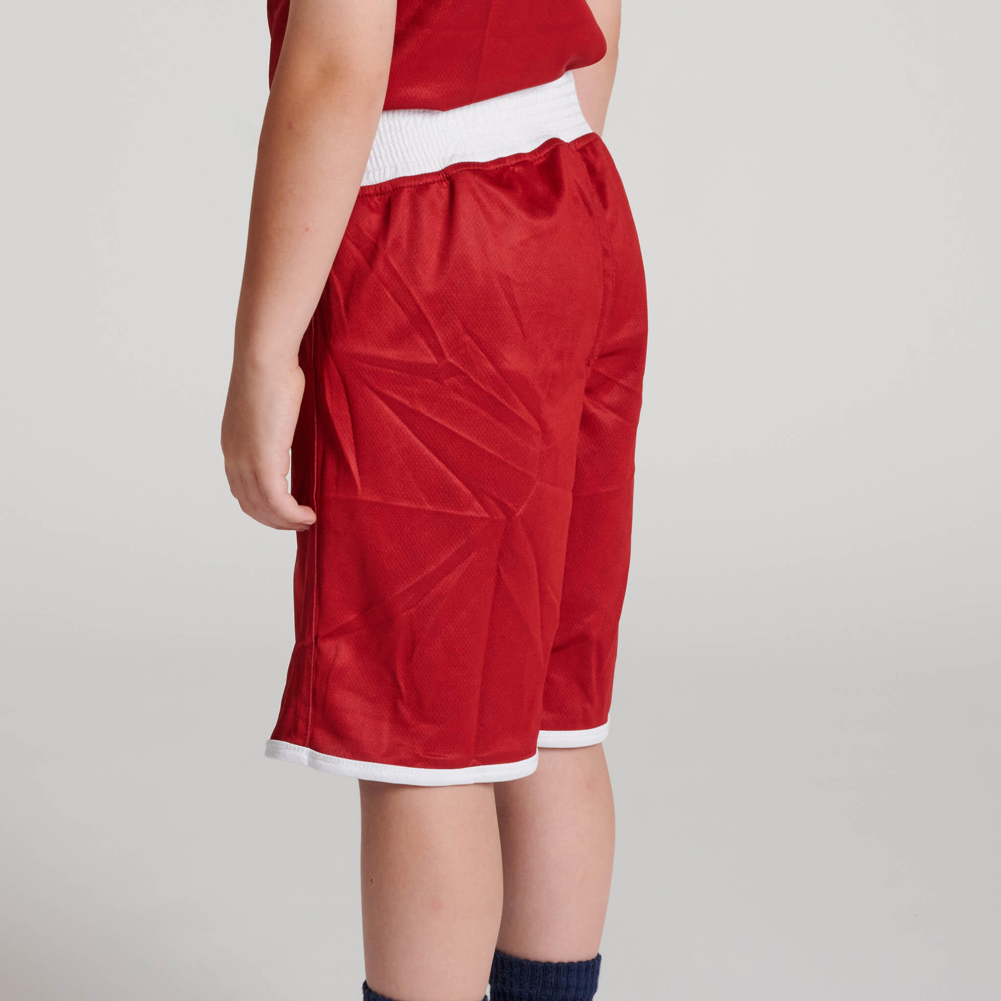 Leone1947 Calças de boxe infantis DOUBLE FACE azul/vermelho L 2/7