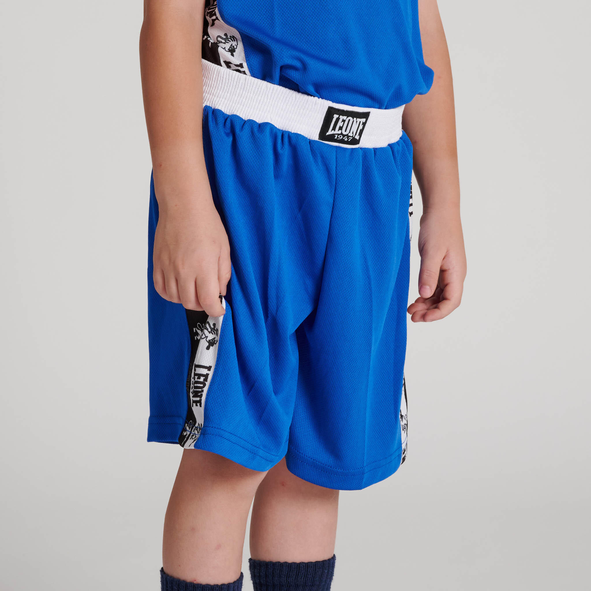 Leone1947 Pantalón boxeo infantil ICONIC azul S 2/5