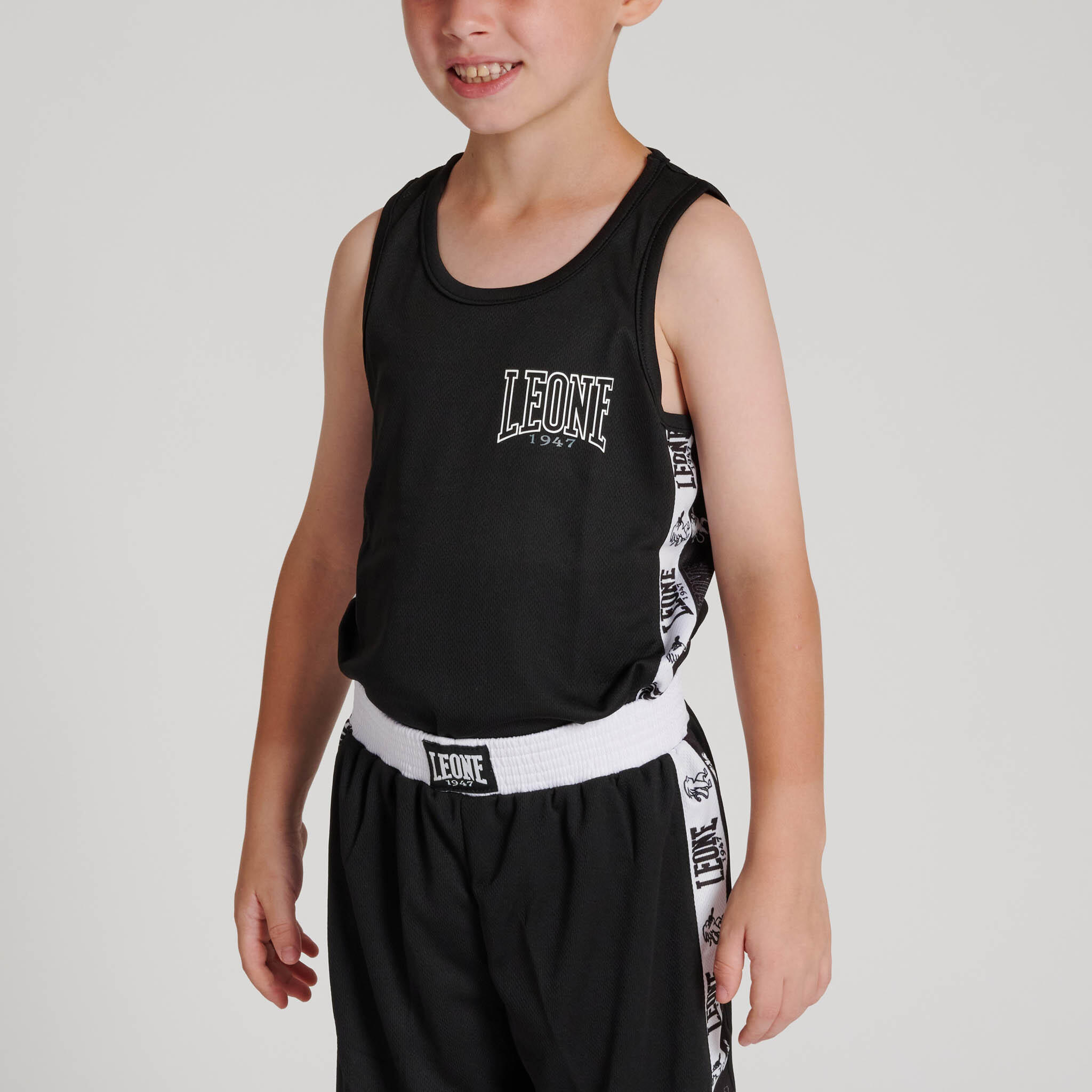 Camiseta boxeo infantil Leone1947 ICONIC negra L 2/6