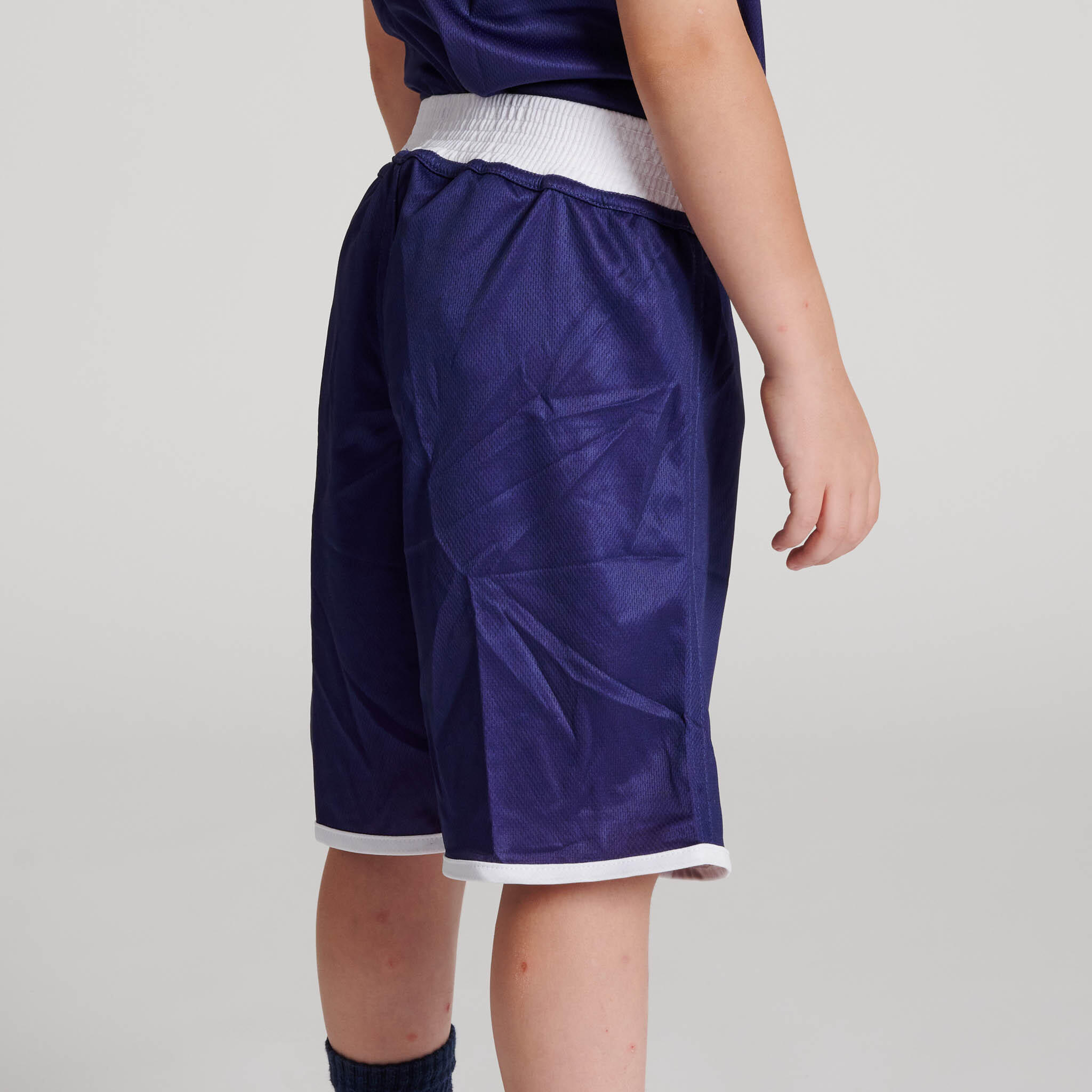 Leone1947 Calças de boxe infantis DOUBLE FACE azul/vermelho L 5/7