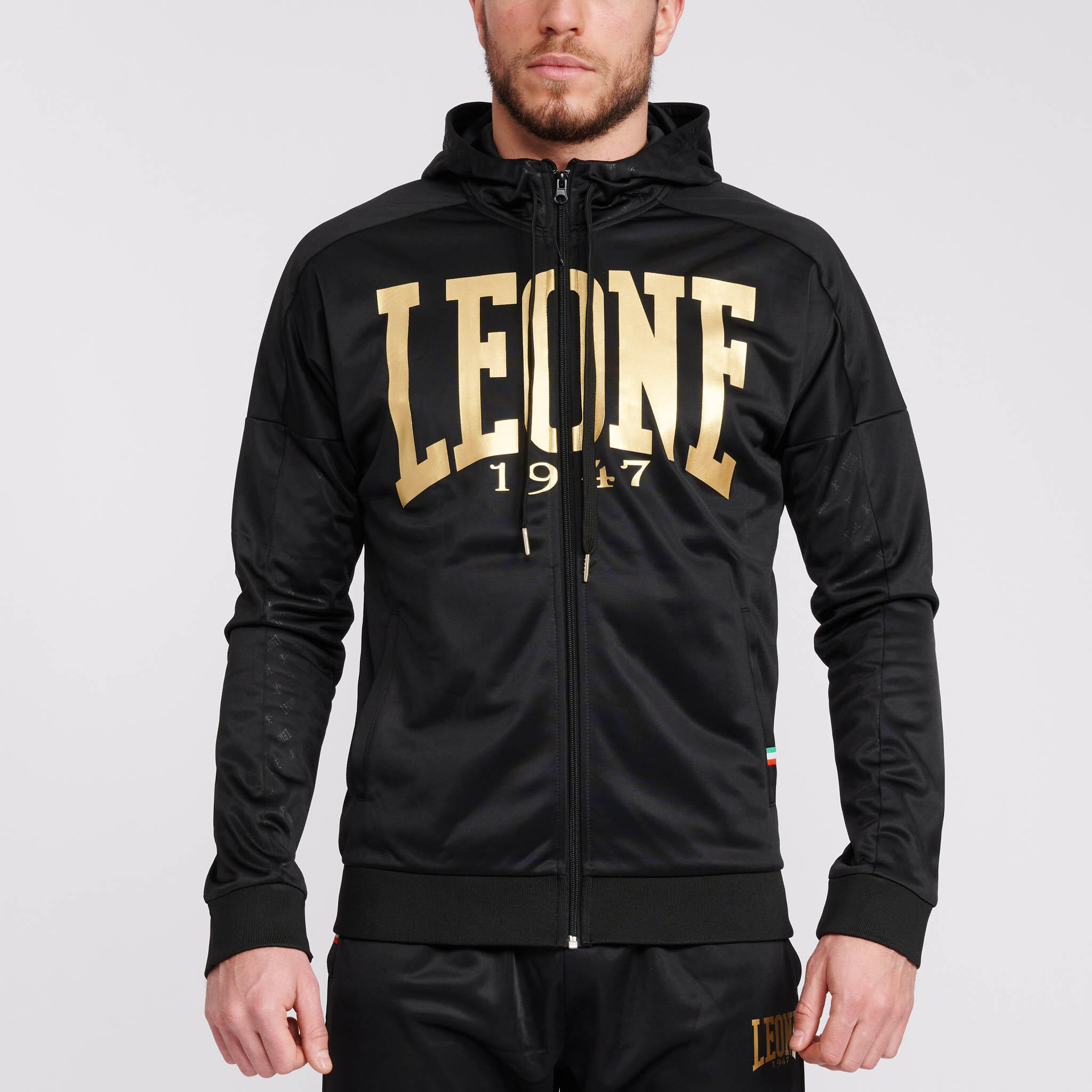 LEONE 1947 Moletom da linha DNA. Ajuste com logotipo Leone dourado no peito