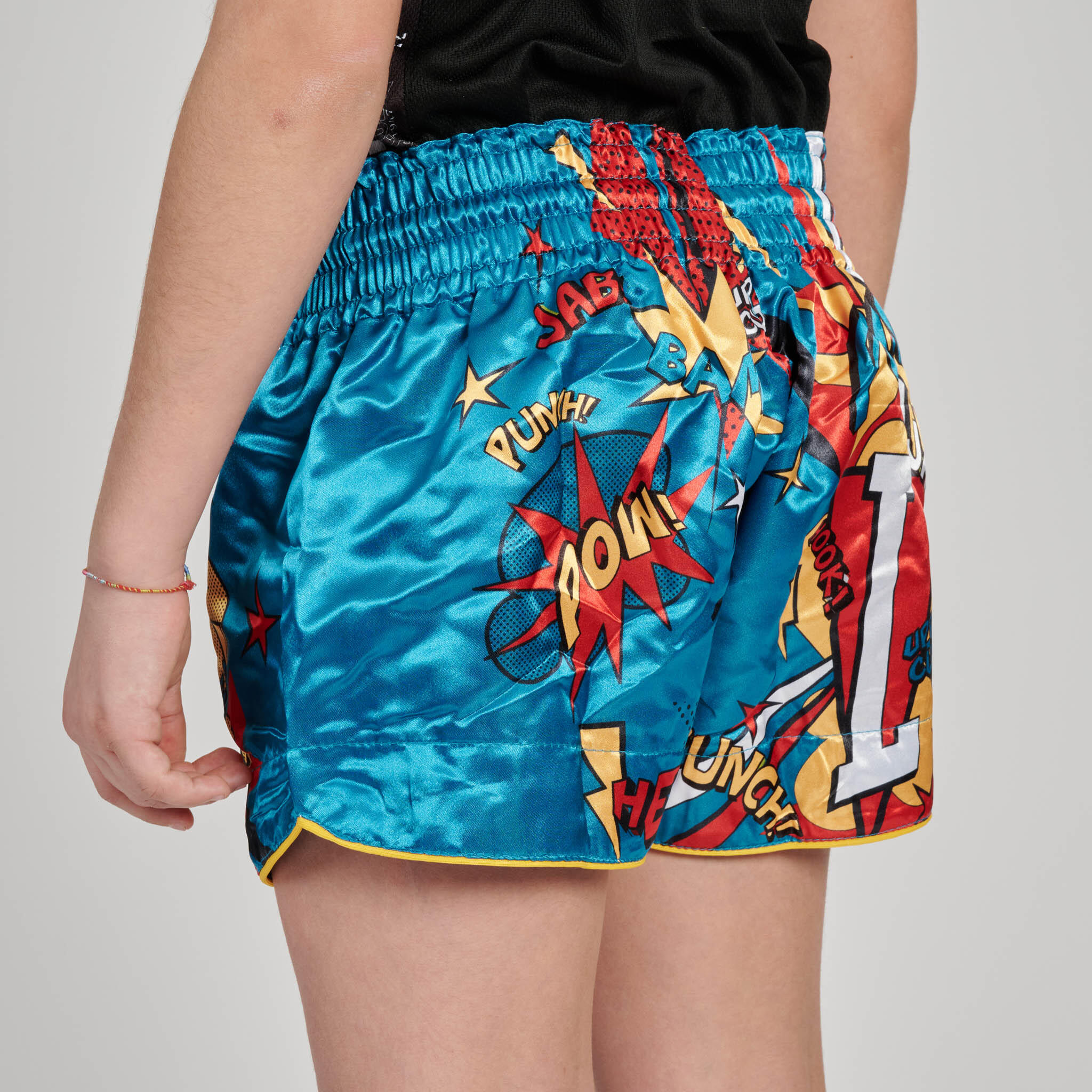 Leone1947 Pantalón Kick y Thai infantil HERO azul claro XL 4/6