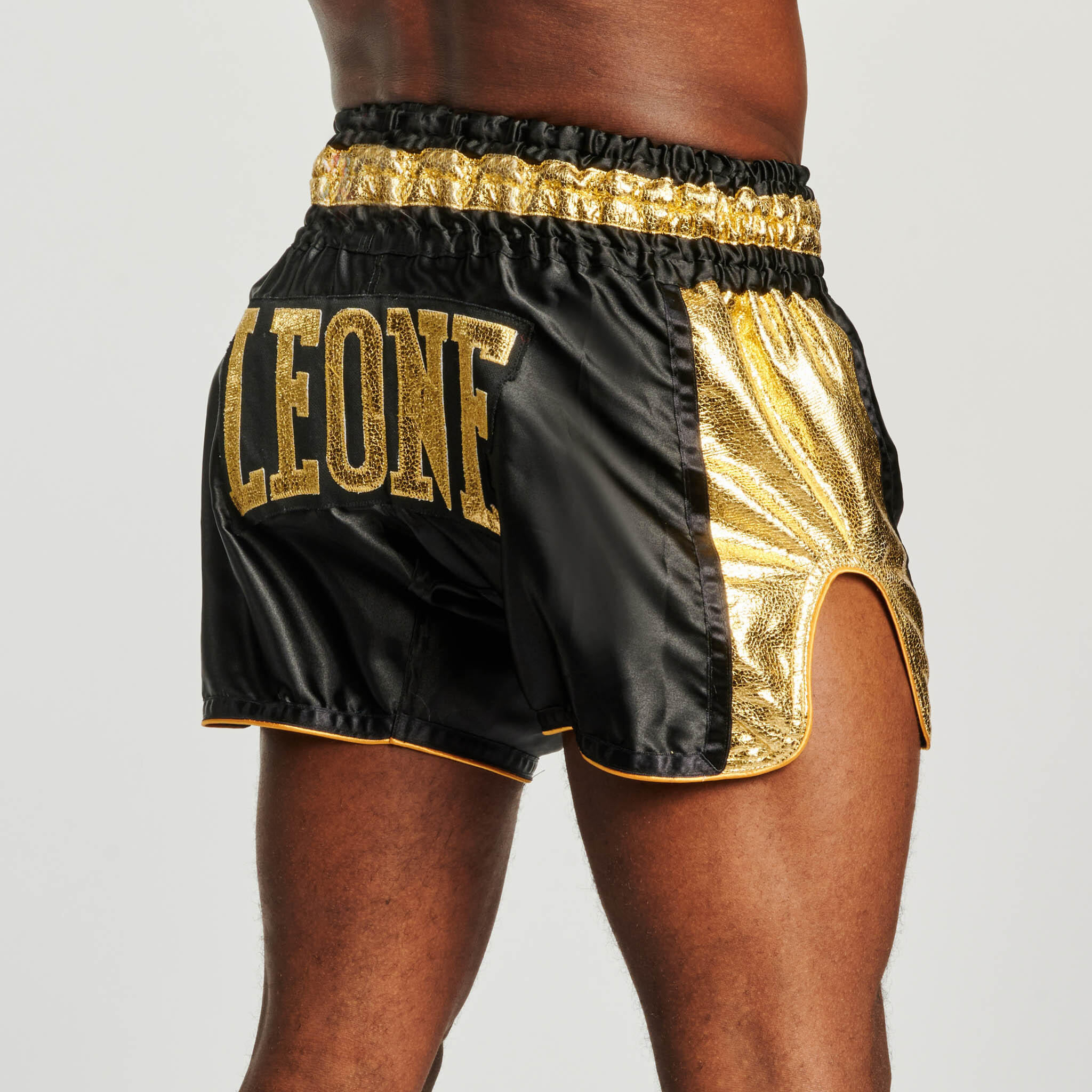 Leone1947 Calças Muay Thai KHAO LAK pretas M 6/6