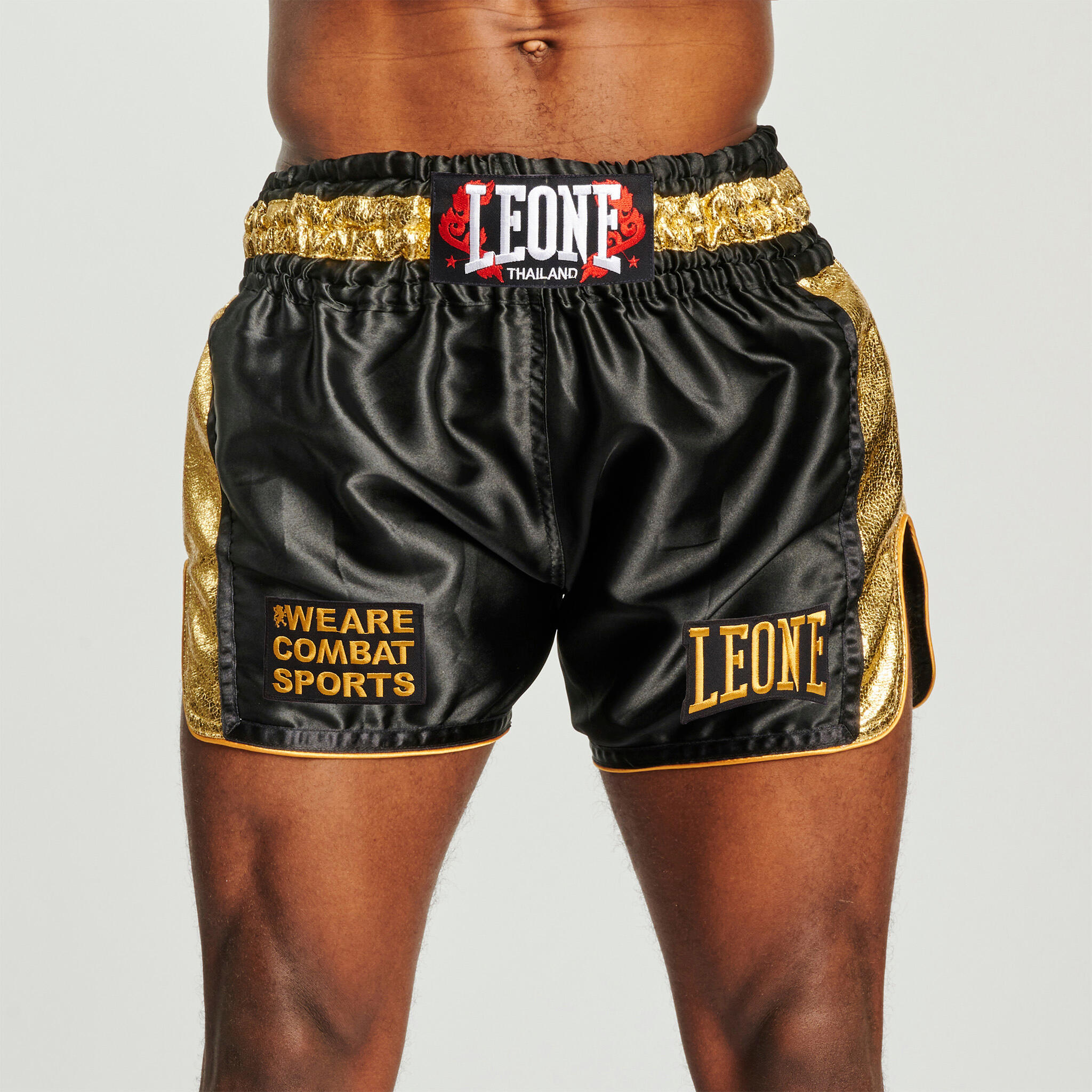 LEONE 1947 Pantalon muaythai  Leone1947  KHAO LAK negro/XL