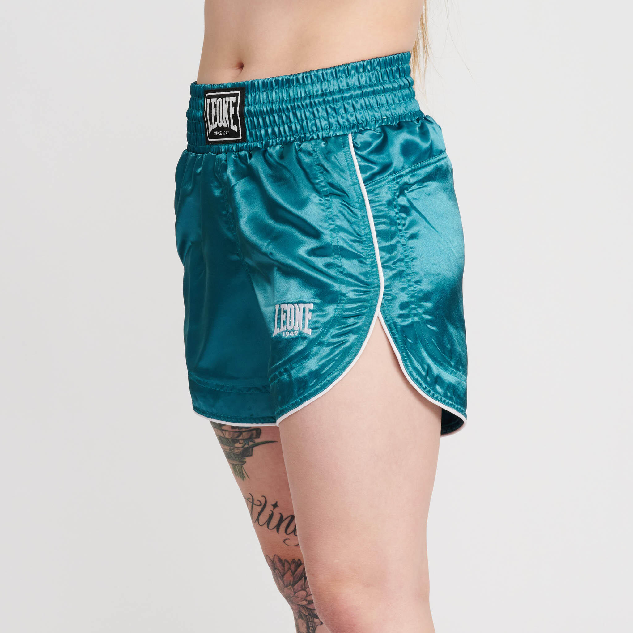 Leone1947 Pantalón corto BASIC mujer verde S 4/6