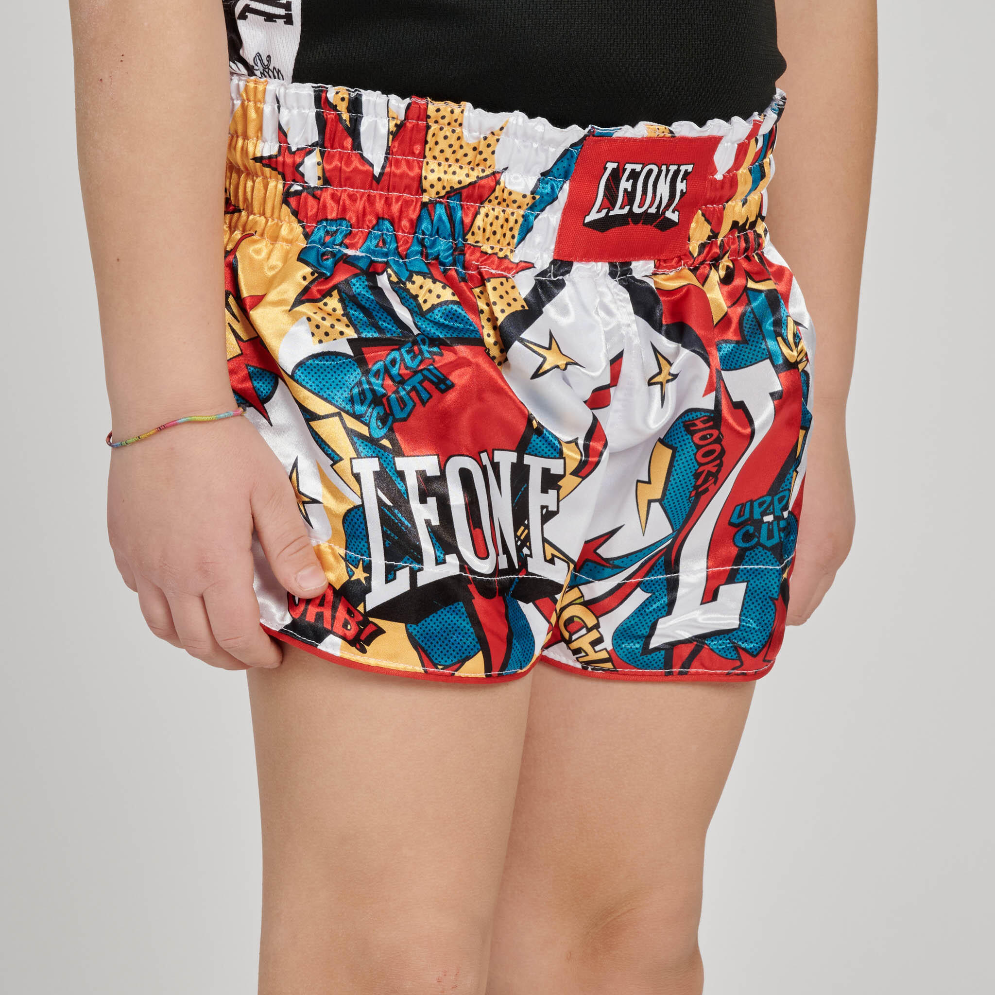 Calções Kick & Thai infantil Leone1947 HERO branco S 2/7