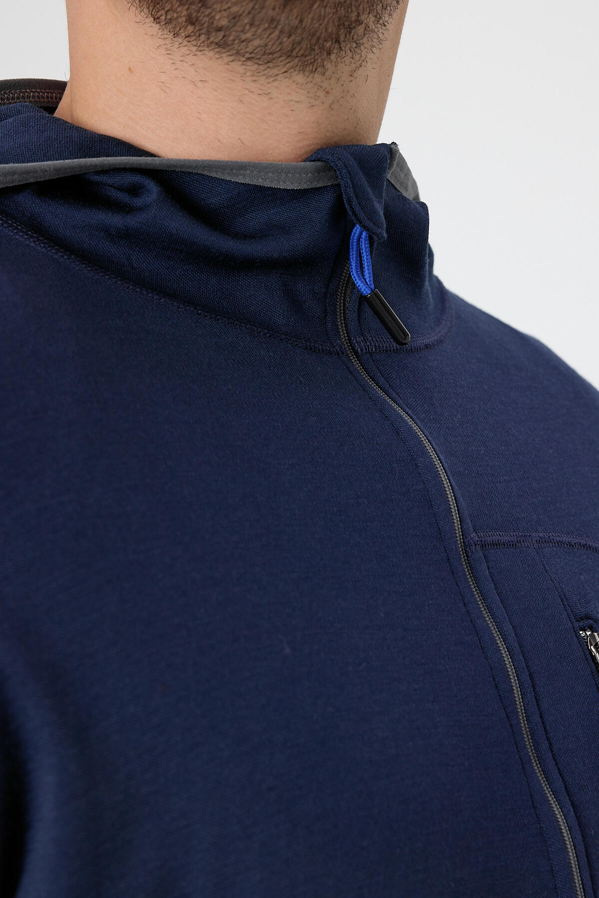 Męska Bluza z Kapturem z 100% Wełny Merino - Maestro/Woolona 7/7