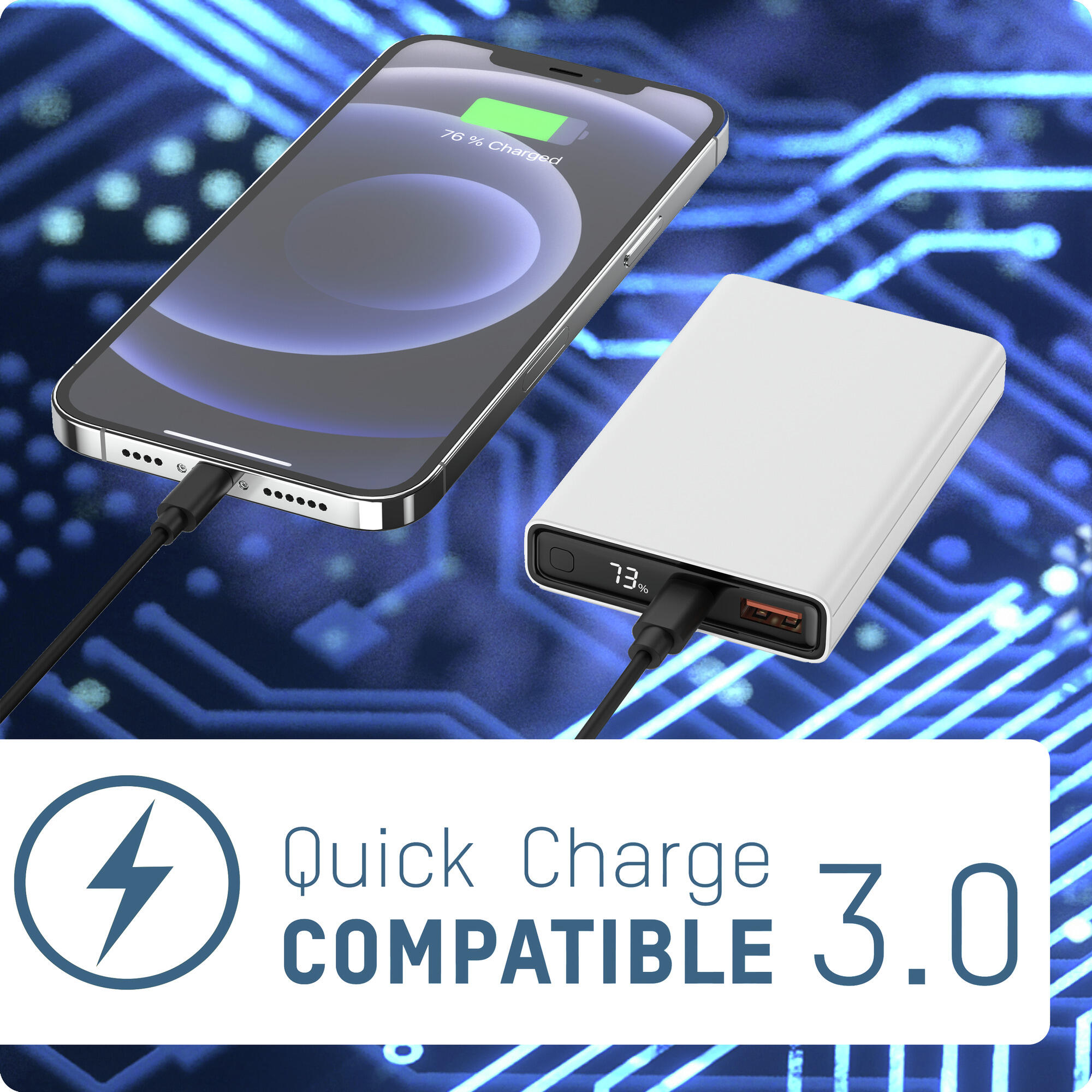 Powerbank 10000 mAh PB222PD weiß 3/7