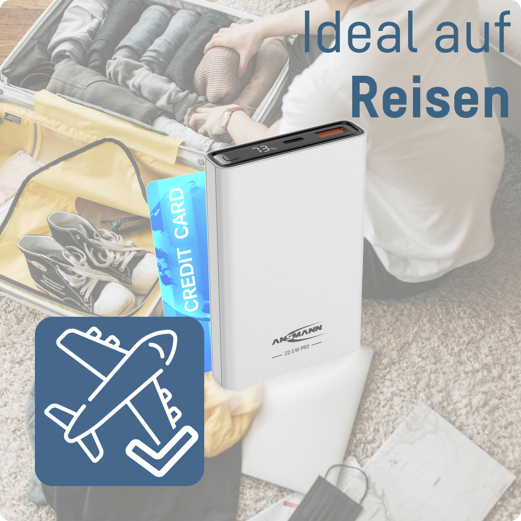 Powerbank 10000 mAh PB222PD weiß 5/7
