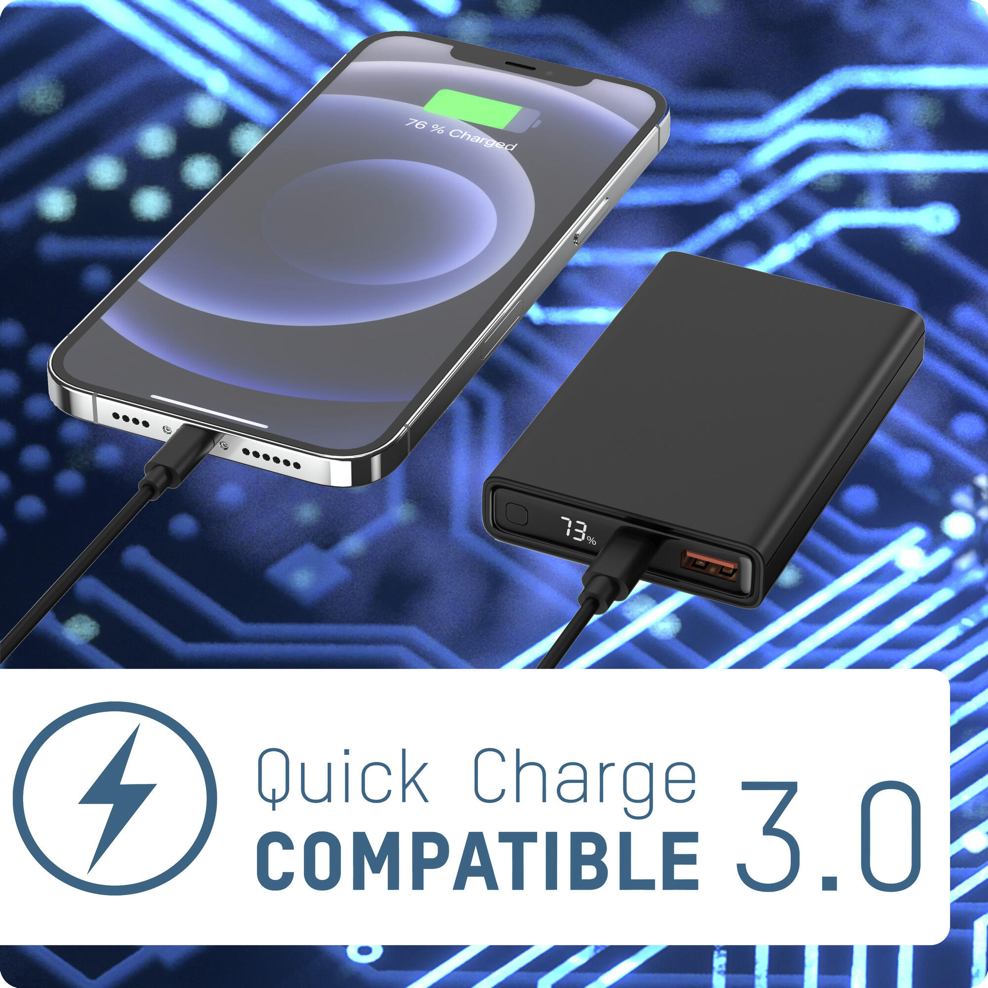 Powerbank 10000 mAh PB222PD schwarz 4/7