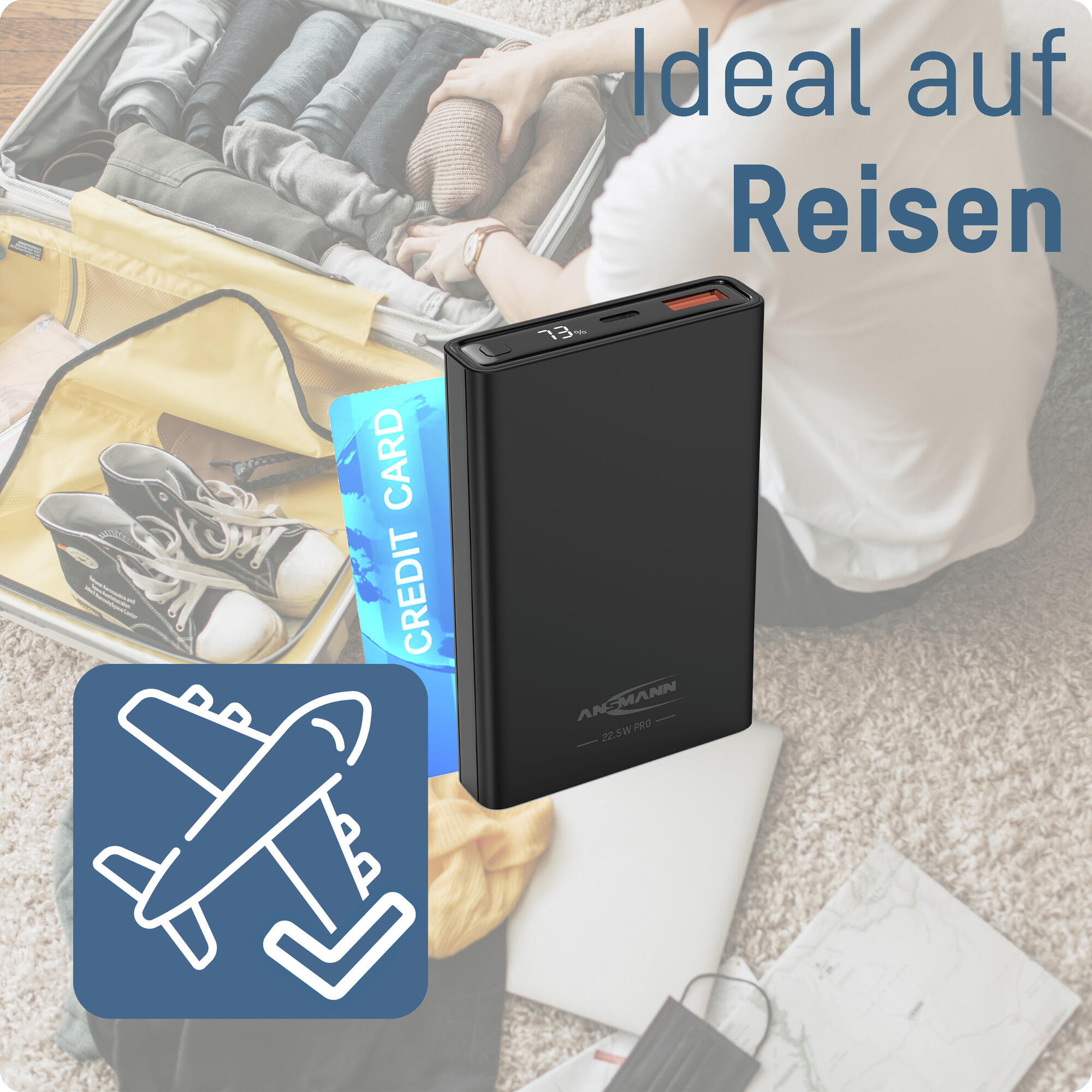 Powerbank 10000 mAh PB222PD schwarz 6/7