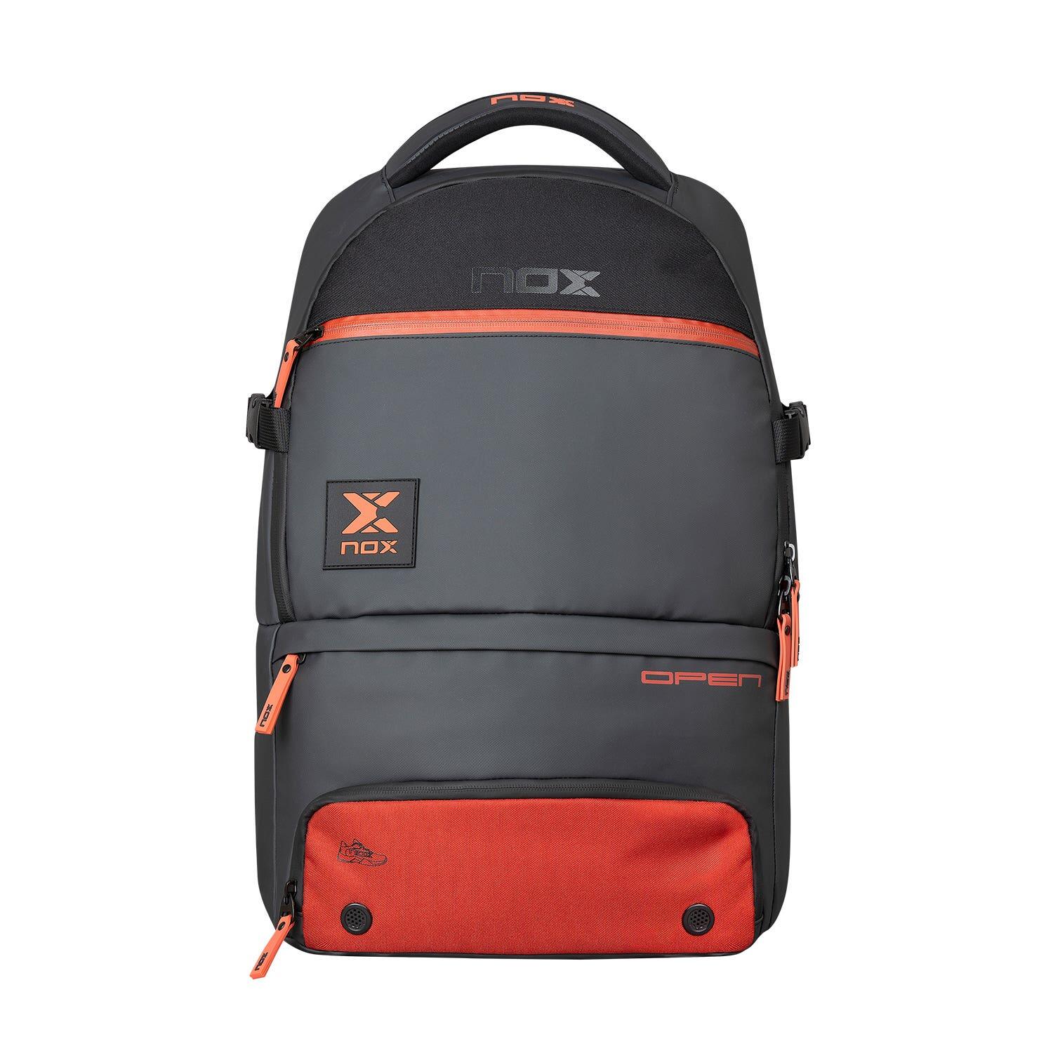 NOX Mochila Nox Luxury Open Series Preto Vermelho