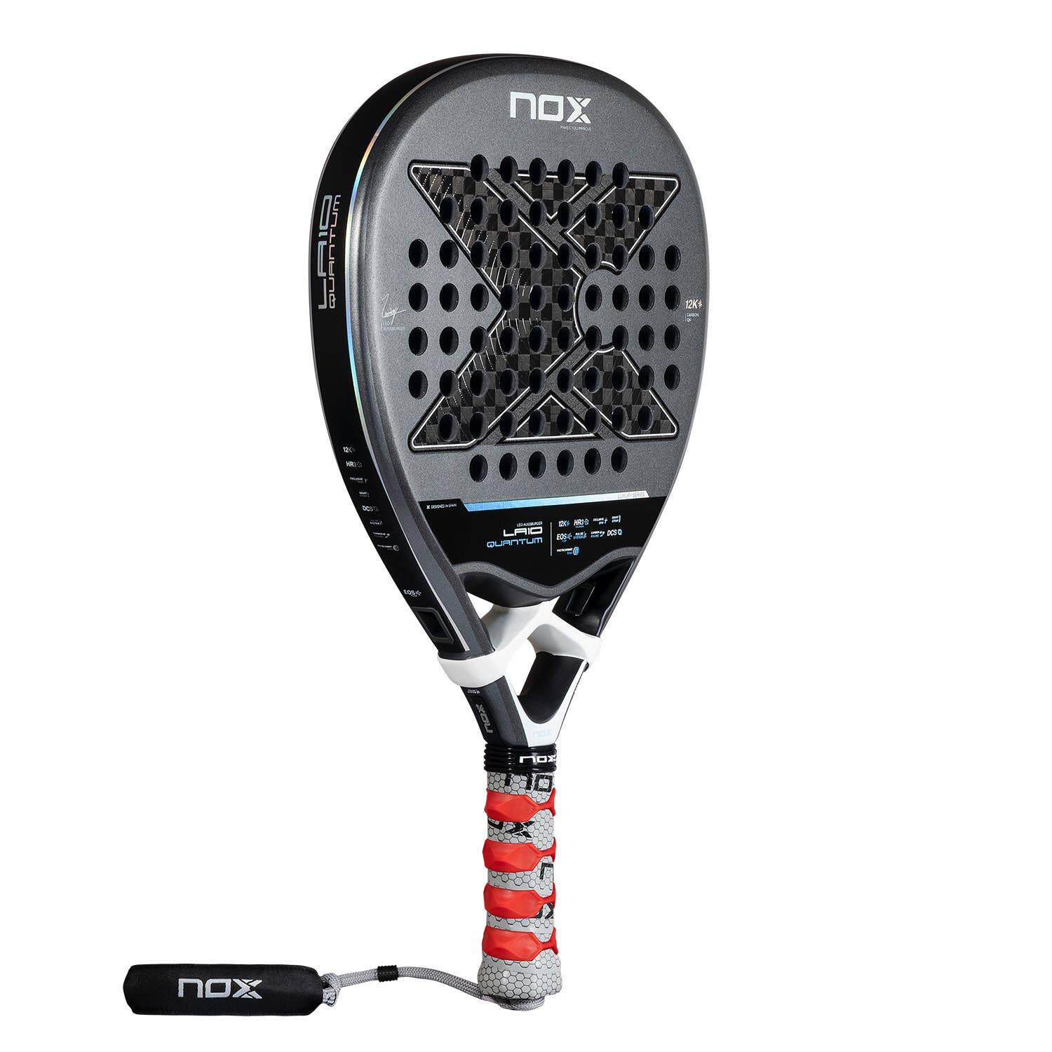 NOX LA10 Quantum 12K By Leo Augsburger 2025 padelracket -  ZWART - unisex 2/7
