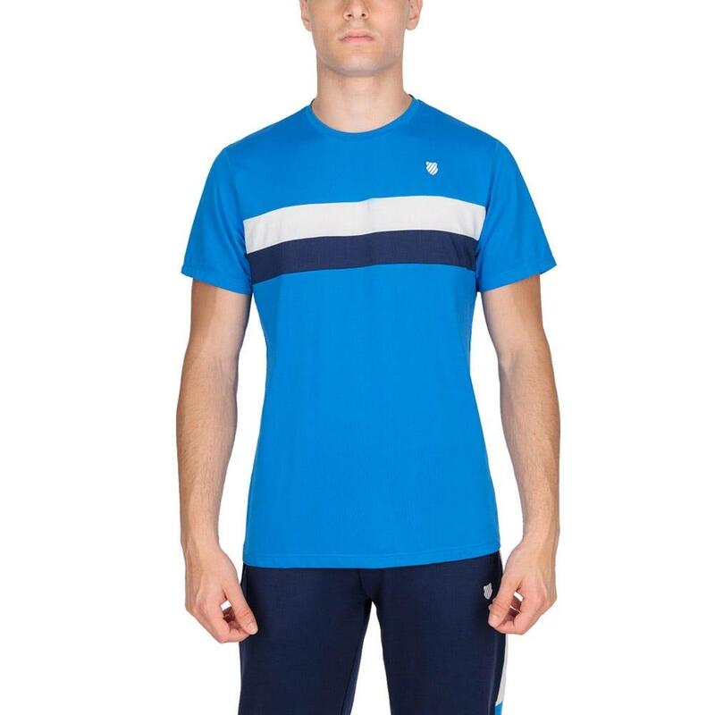 K-SWISS CORE TEAM STRIPE CREW T-SHIRT