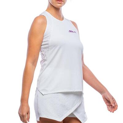 Siux jacquard sleeveless t-shirt woman