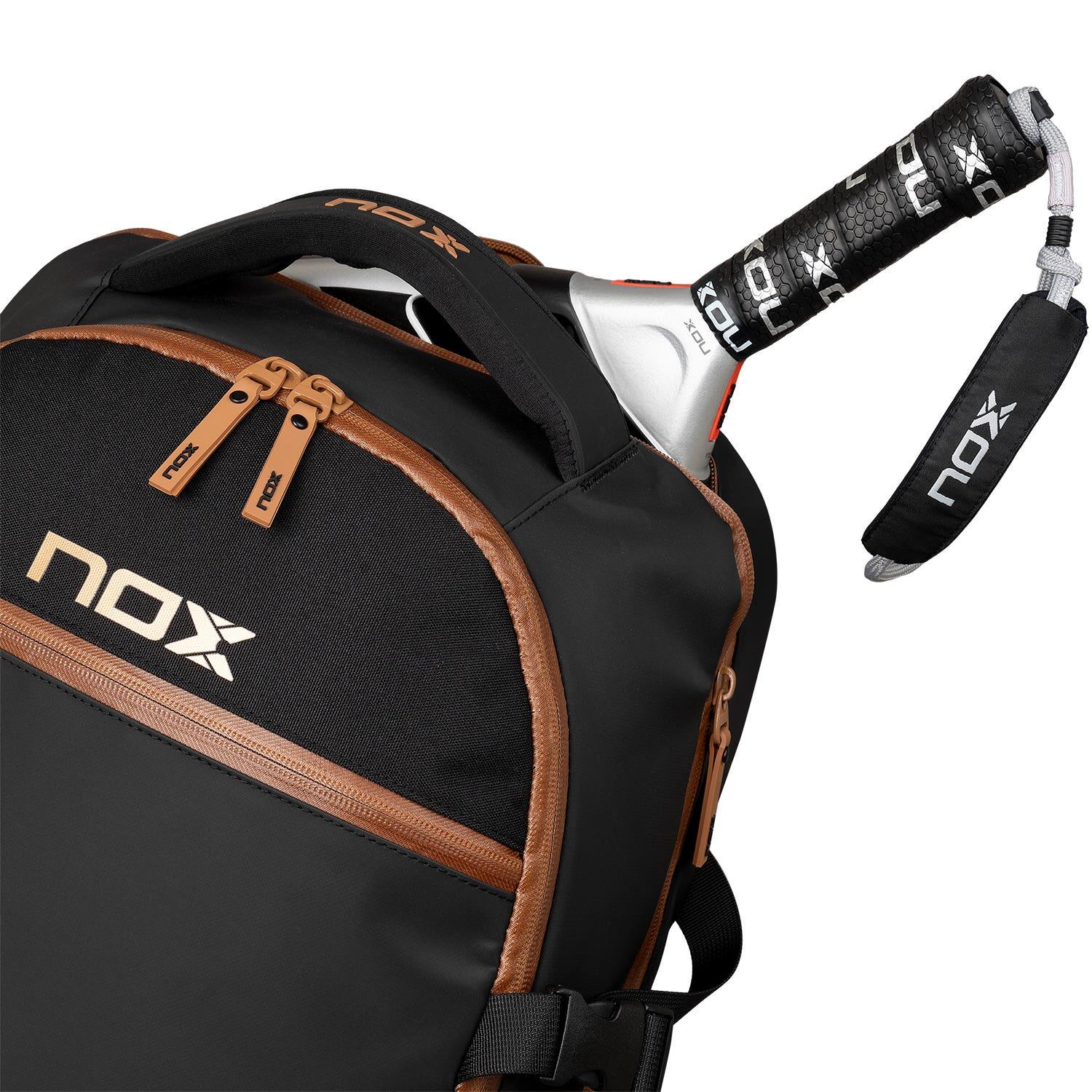 Nox Luxury Open Series Zaino Nero Marrone 6/7
