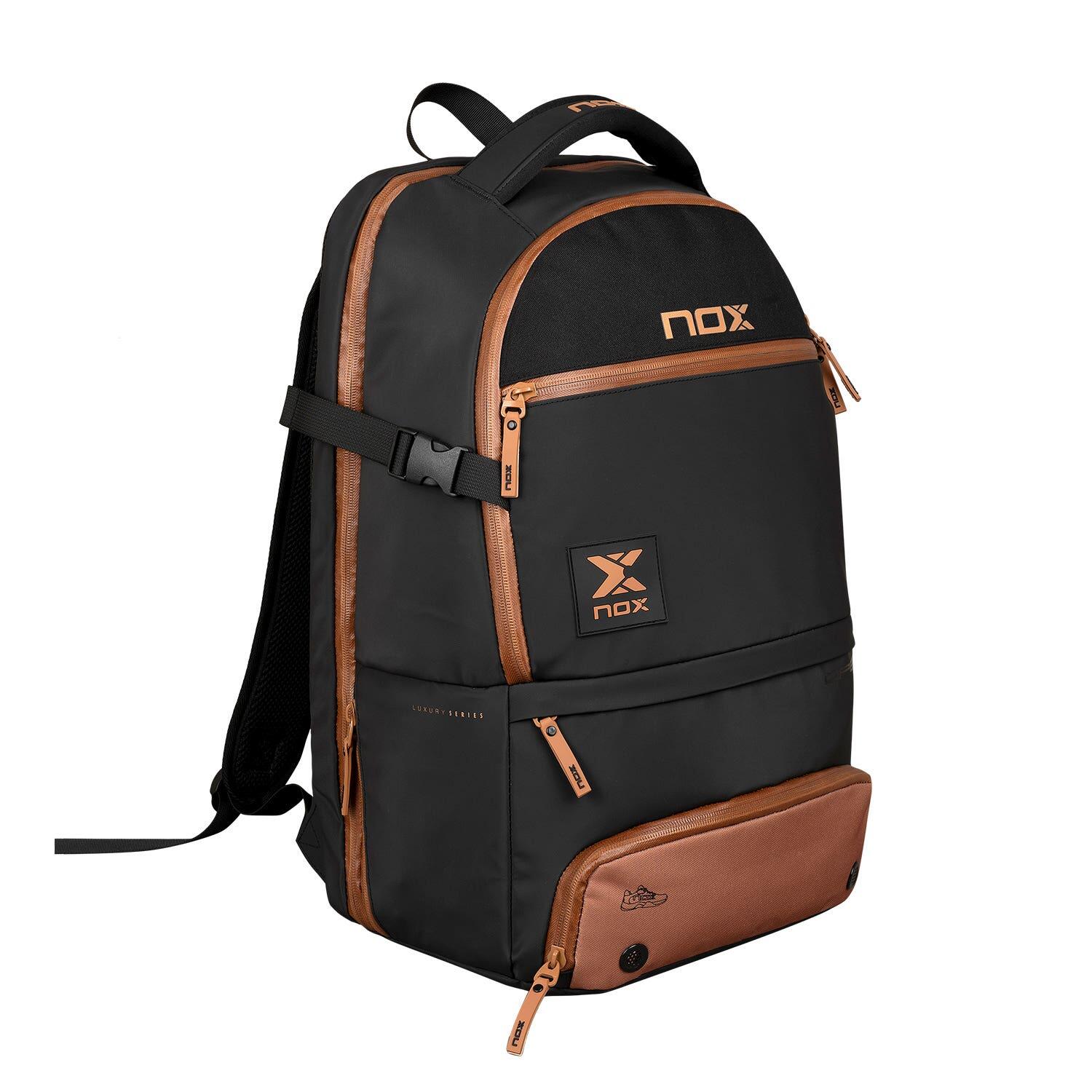 Nox Luxury Open Series Zaino Nero Marrone 2/7