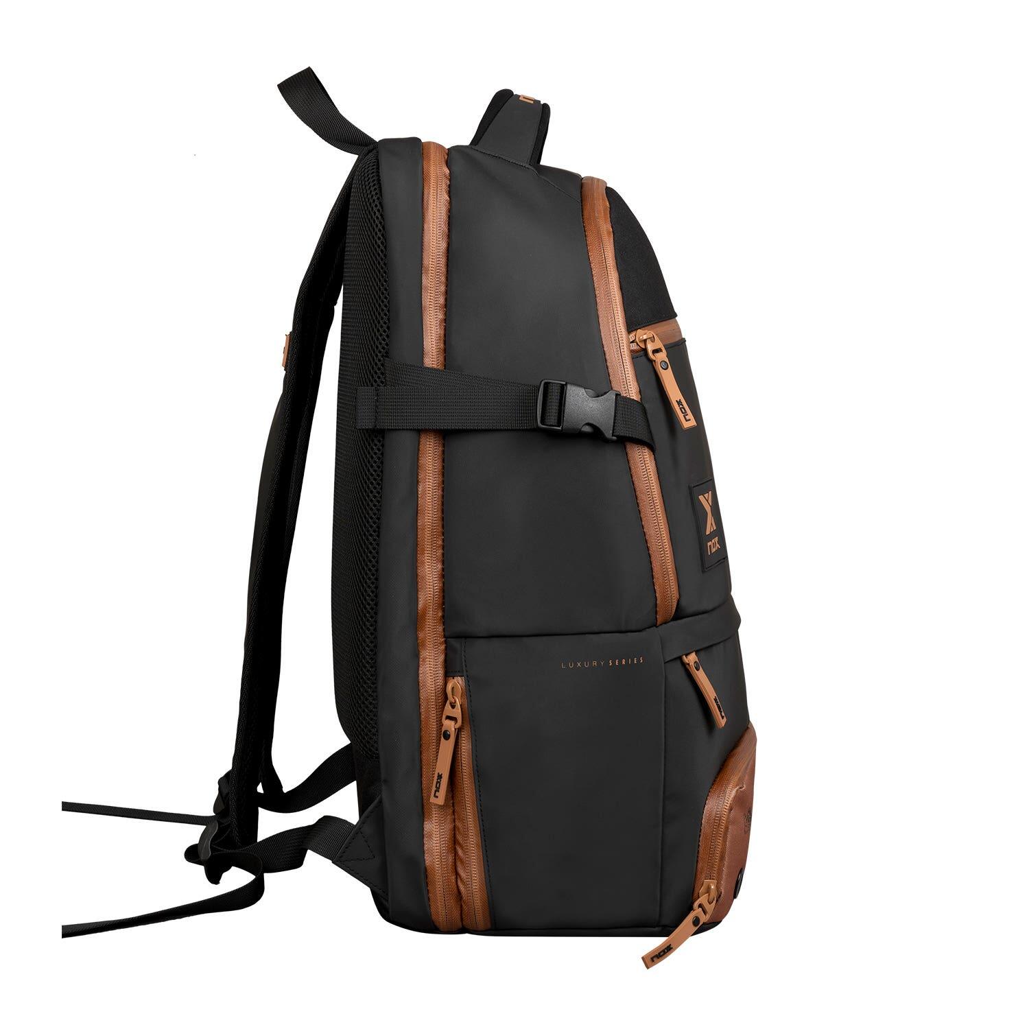 Nox Luxury Open Series Zaino Nero Marrone 3/7
