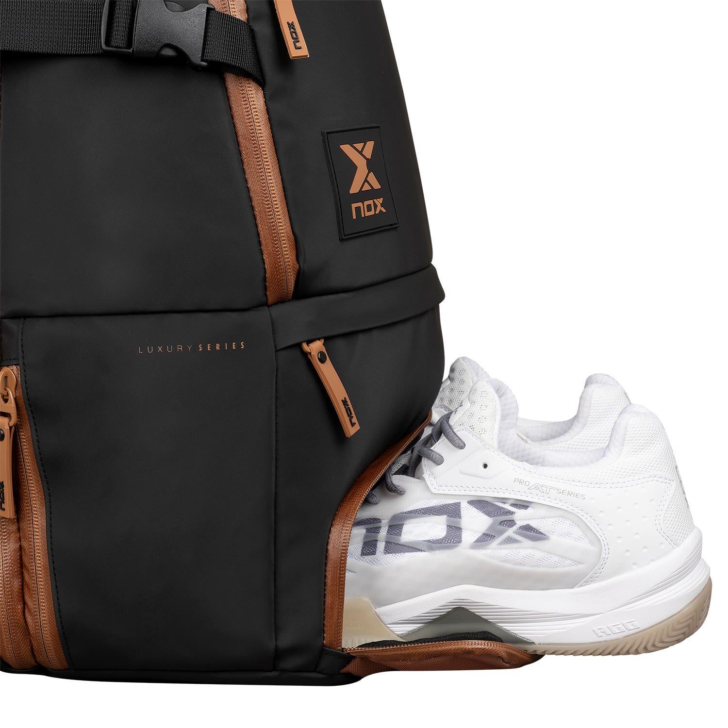 Nox Luxury Open Series Zaino Nero Marrone 5/7