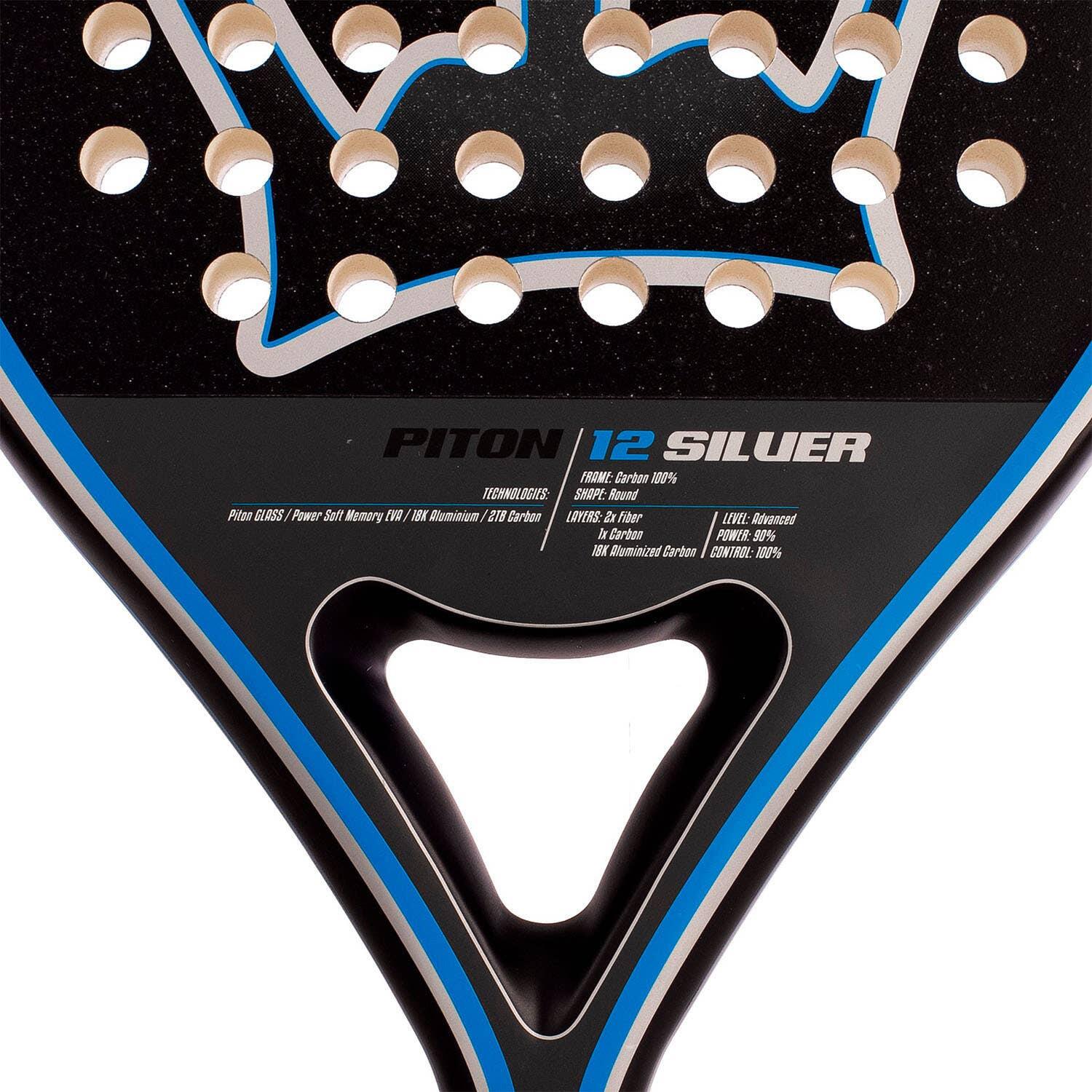 Raquete de Padel Adulto Black Crown Piton 12 Silver 3/5