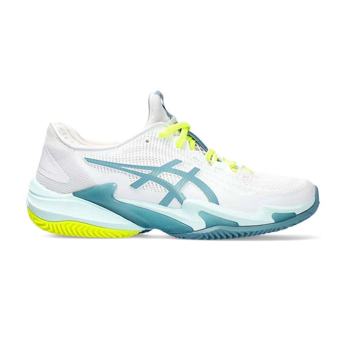 Women's White And Blue Asics Court Ff 3 Clay 1042a221 102 Shoes 1/3