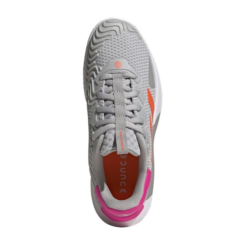 Pantofi de tenis adidas Solematch Control gri damă