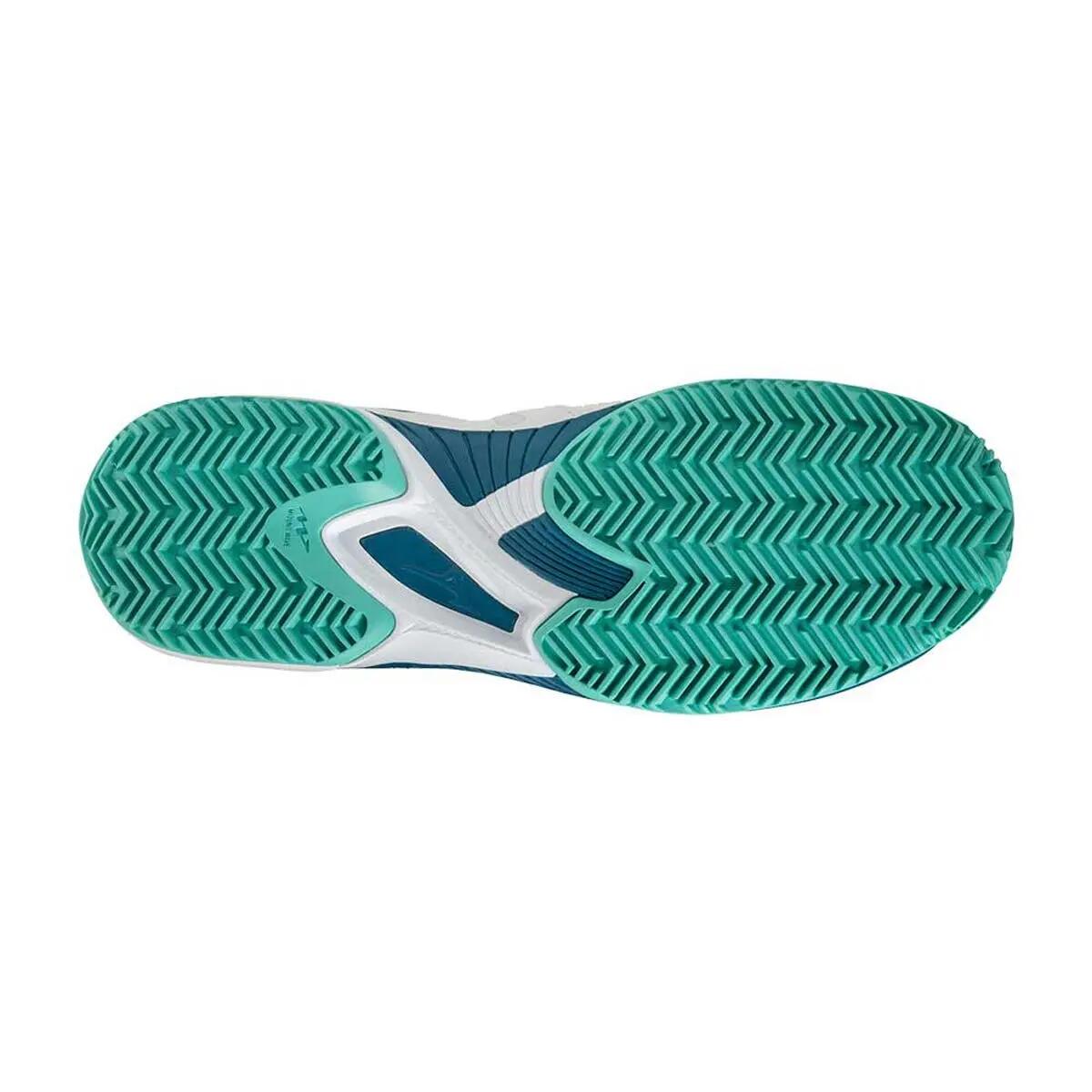 Chaussures Mizuno Wave Exceed Tour 5 Clay Court 61gc2274 30 Blanc Et Bleu 4/5