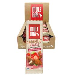 15 barres protéinées aux céréales - vegan - 40g - Amande - Fraise