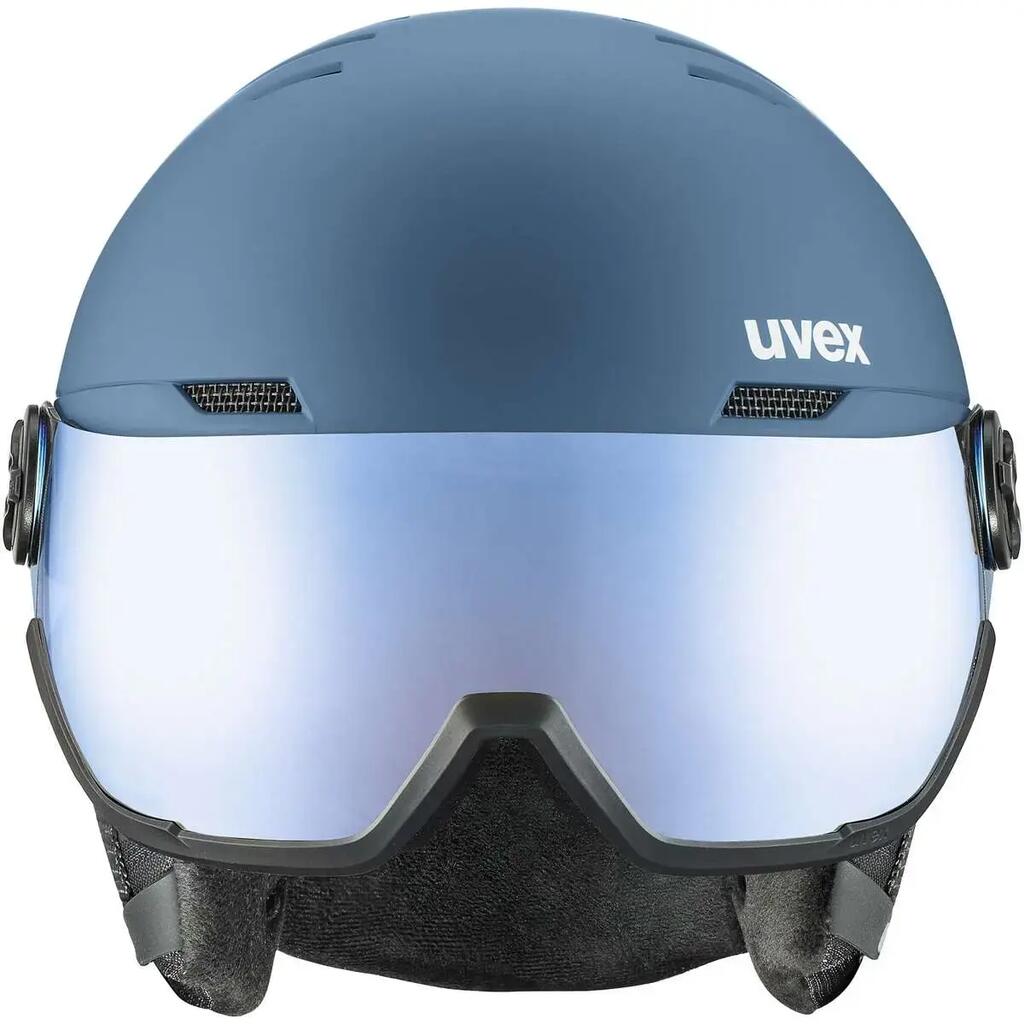 Uvex Wanted Visor Blue Mat Ski Helmet