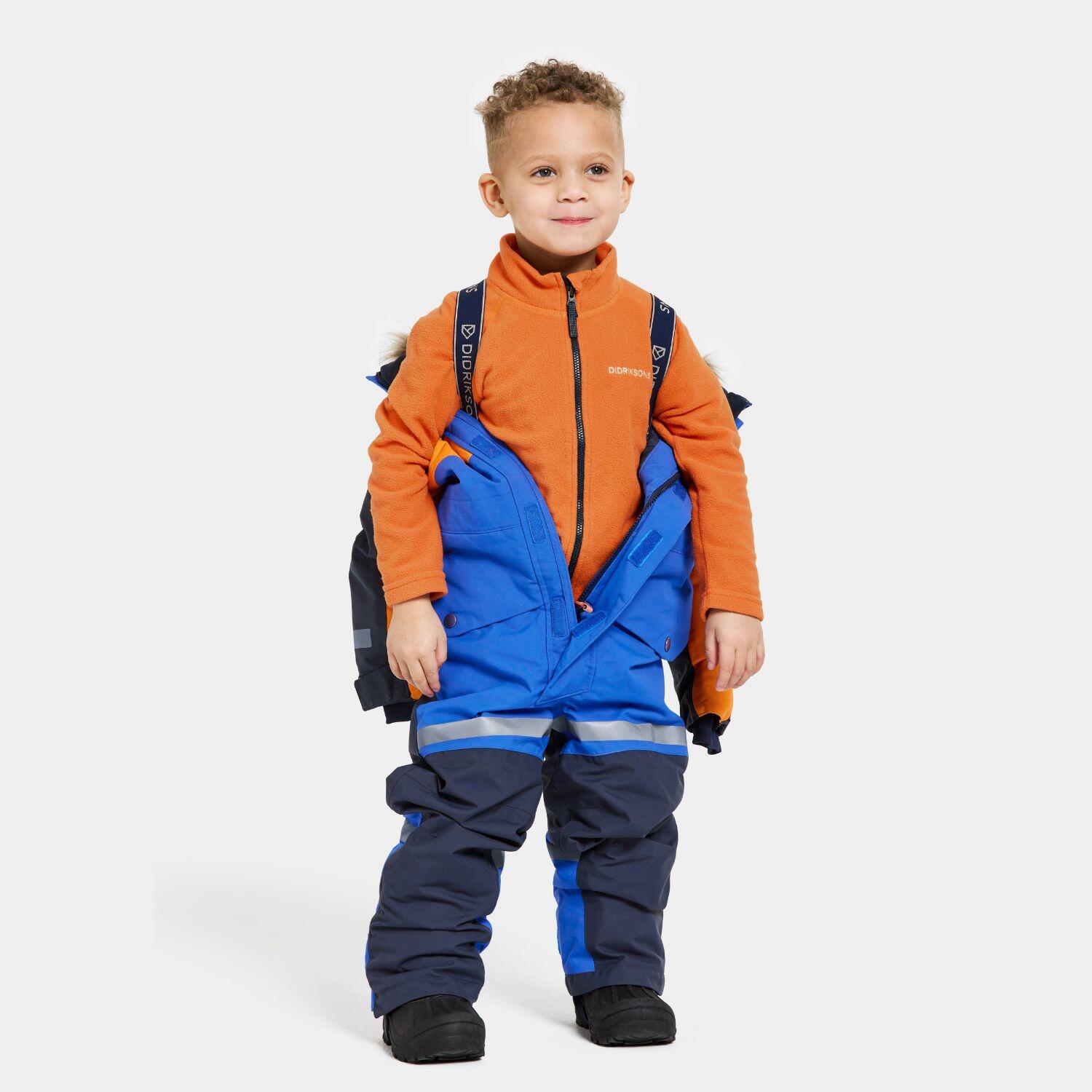 Didriksons Kids Bjarven III Snowsuit - Caribbean Blue 3/7
