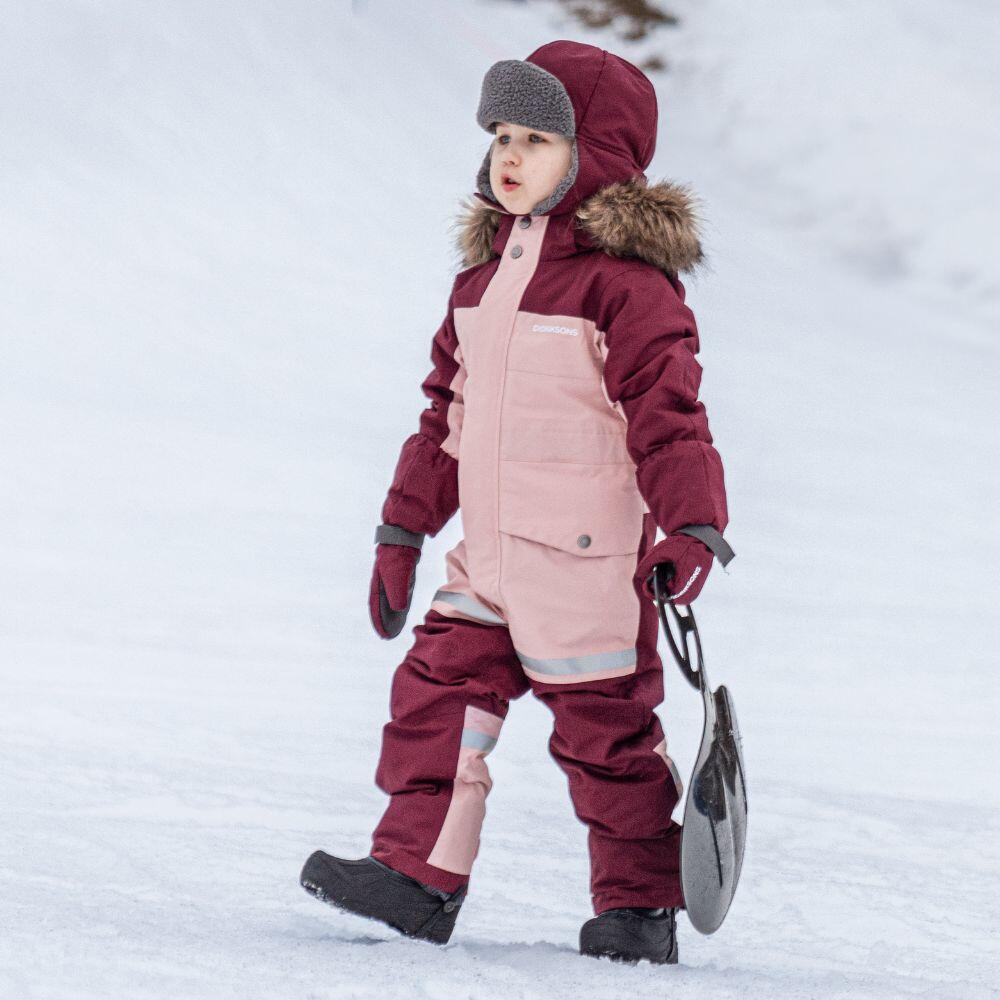 Didriksons Kids Bjarven III Snowsuit - Dusty Pink 6/7