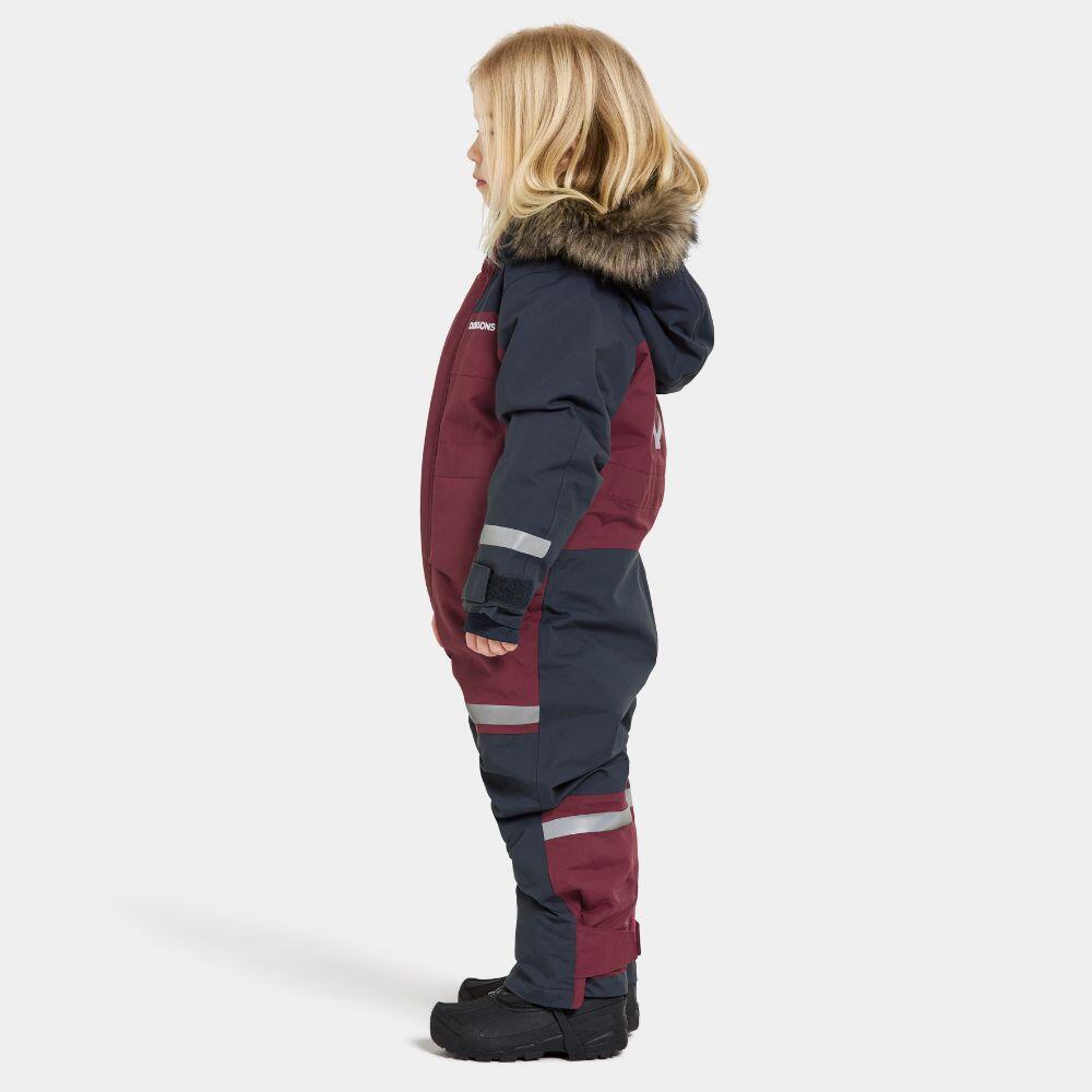 Didriksons Kids Bjarven III Snowsuit - Rusty Wine 2/7