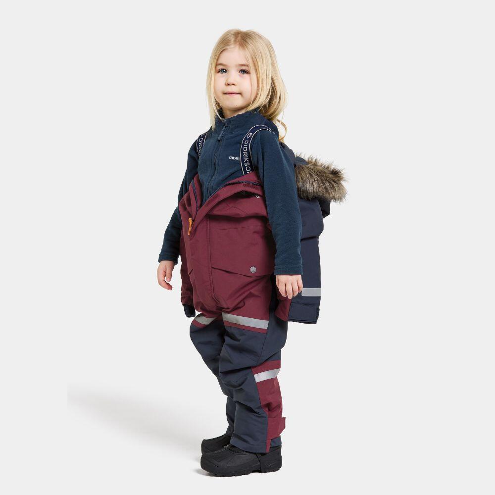 Didriksons Kids Bjarven III Snowsuit - Rusty Wine 3/7