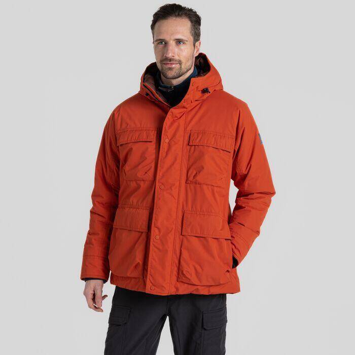 Craghoppers Men's Breckon Waterproof Insulated Jacket Carnelian Orange -  2
