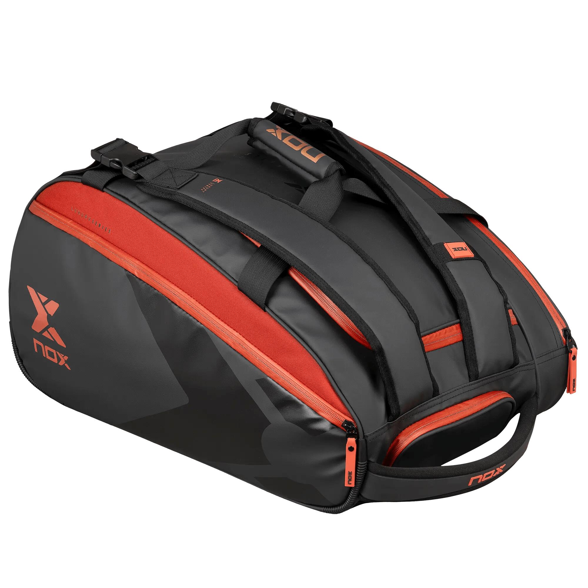 NOX Portaracchette LUXURY OPEN SERIES nero/rosso