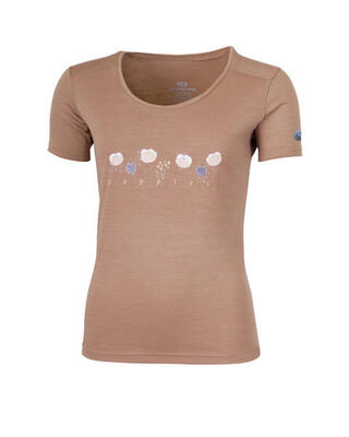 Dames merino t-shirt poppy