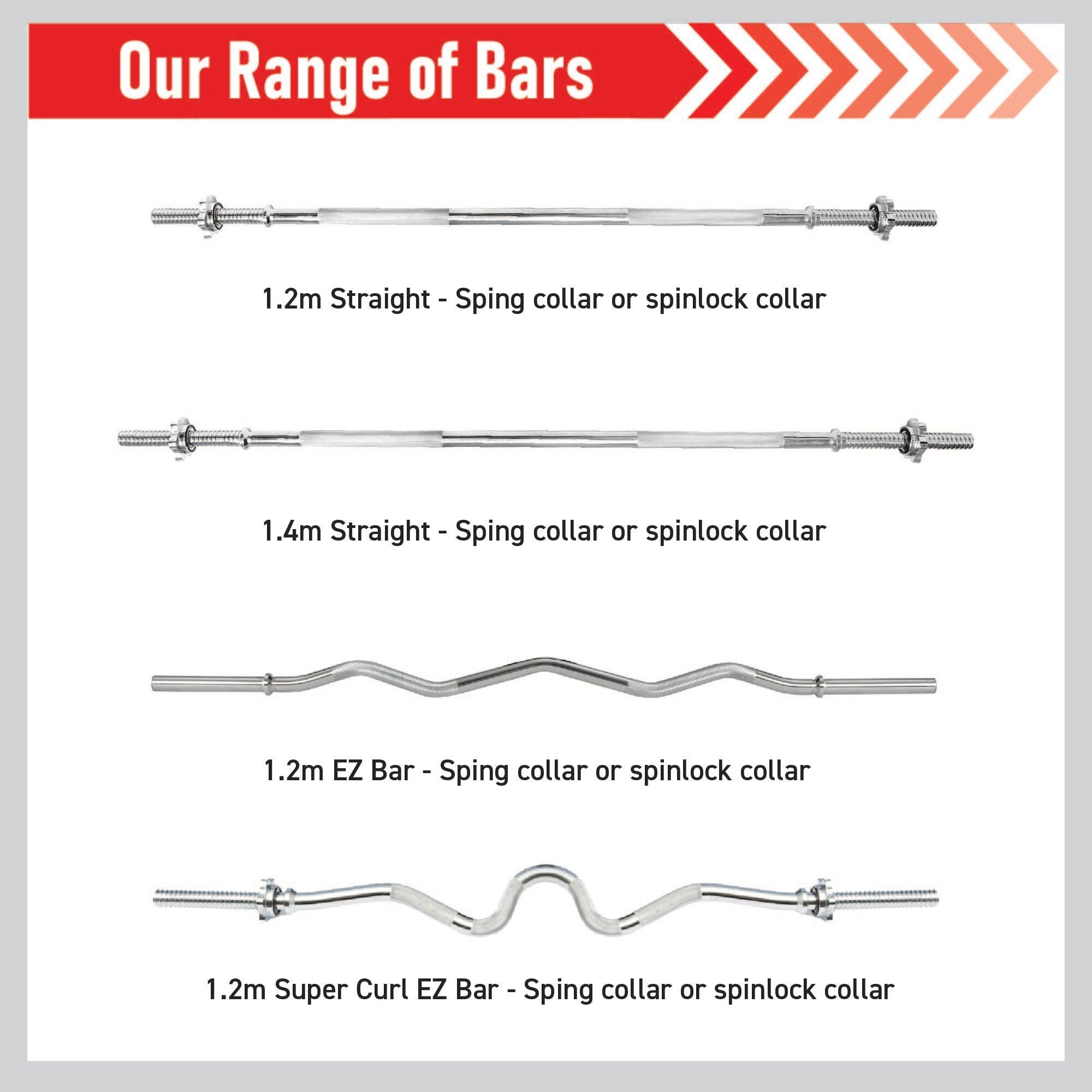 Bar Straight 1" Standard 1.4 m Spinlock 5/6