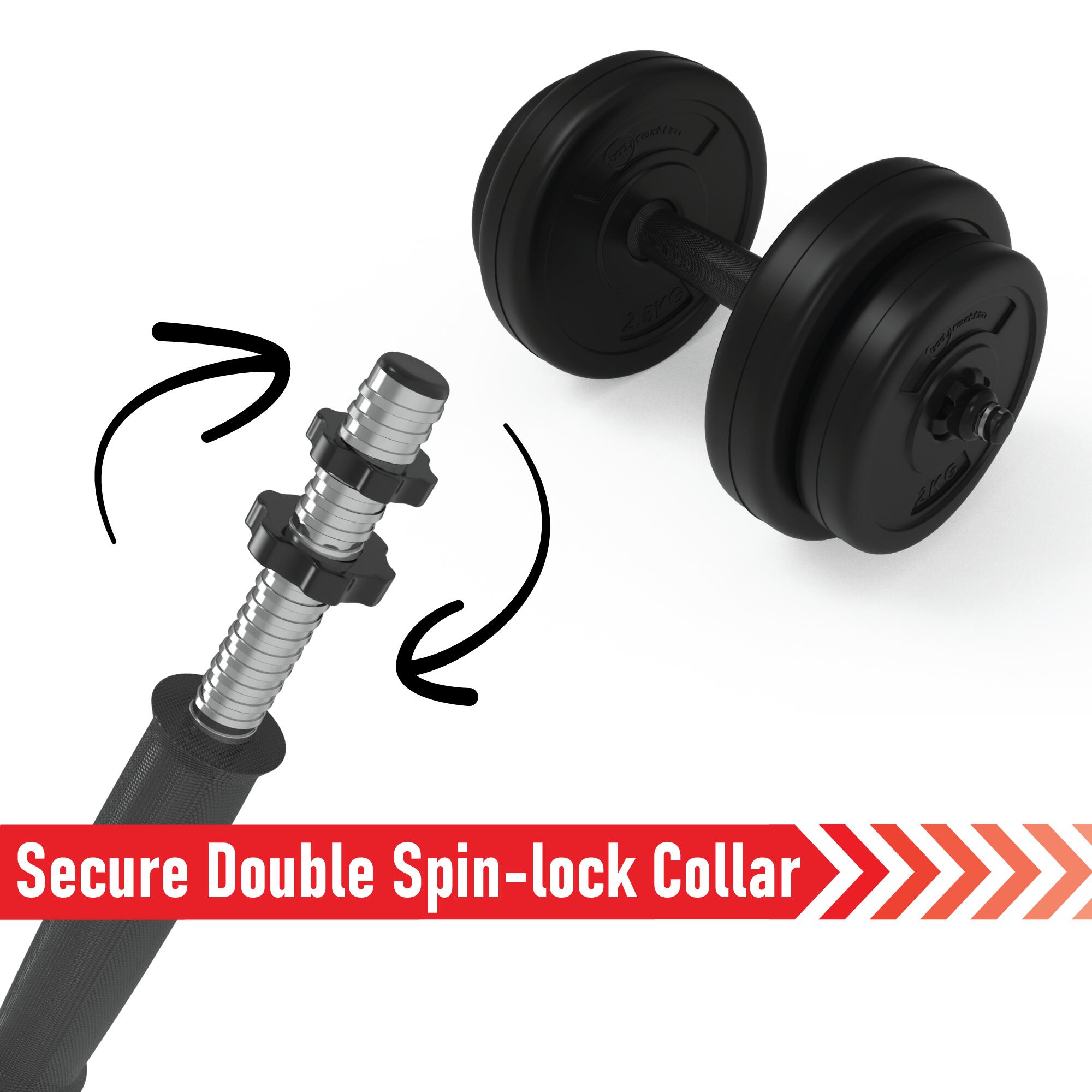 Body Revolution Vinyl Dumbbell Set 15kg 5/6