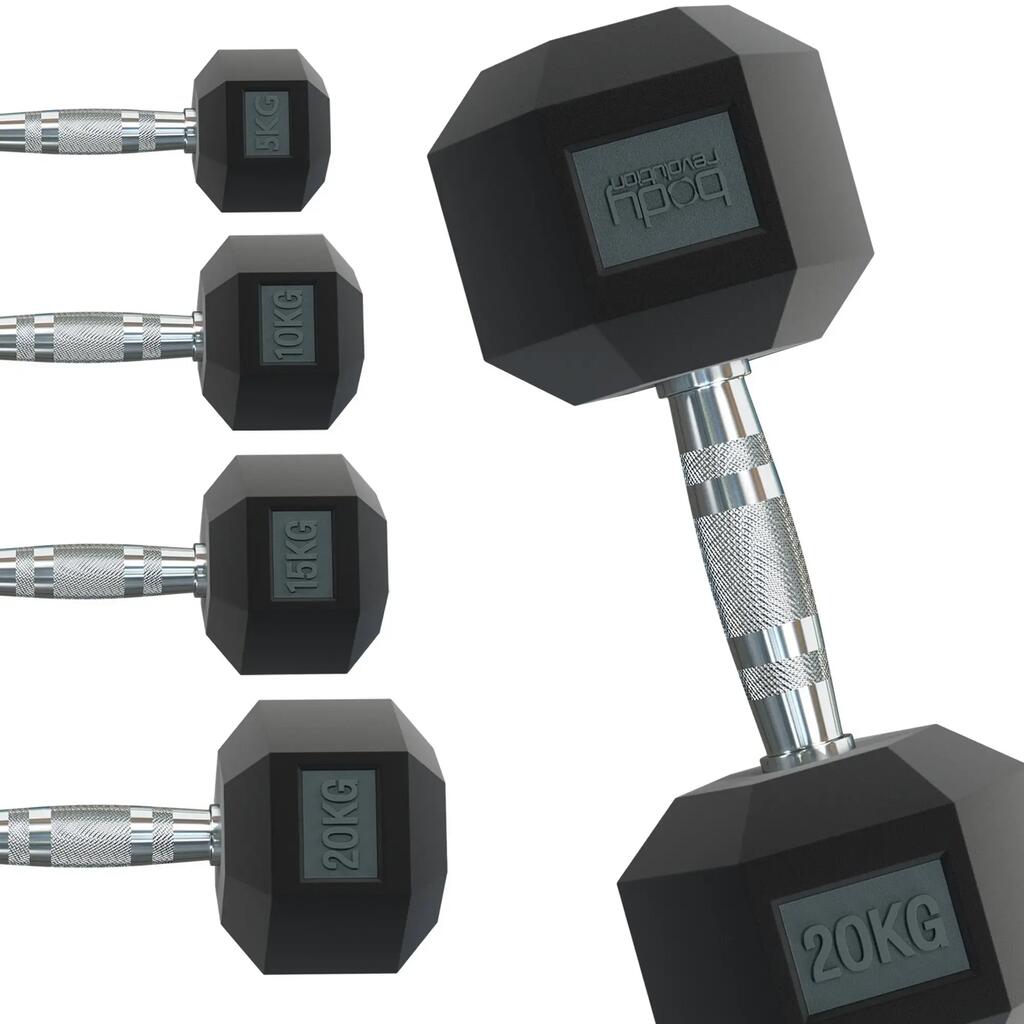 Шестоъгълни дъмбели Body Revolution 25 кг чифт