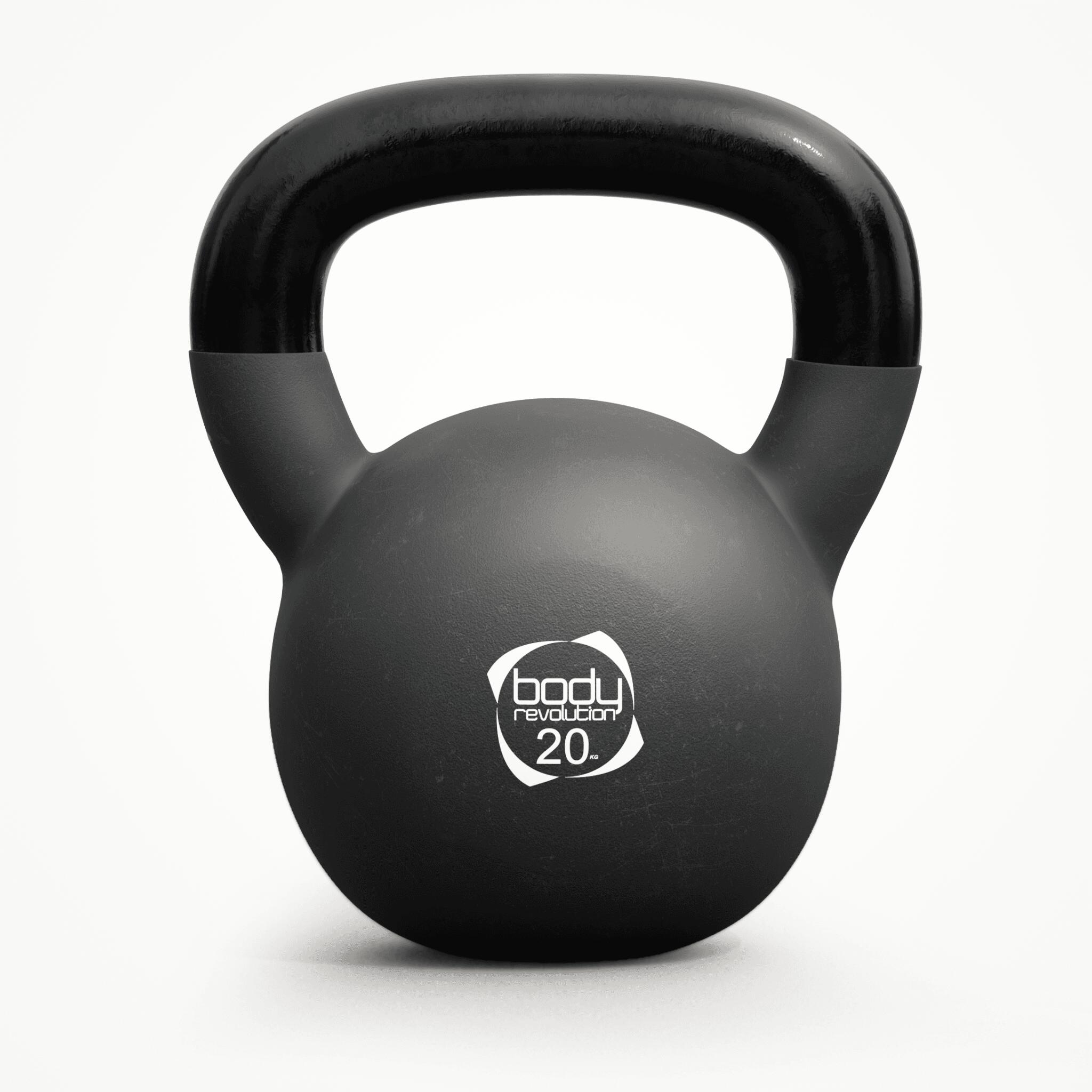 Body Revolution - Body Revolution Kettlebell En Néoprène 20 Kg - Kettlebell - Noir - 20 Kg - Decathlon