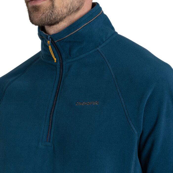 Craghoppers Men's Corey VI Half Zip Fleece Tourmaline Blue Small